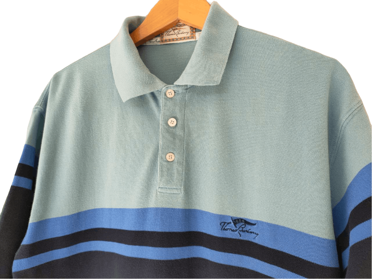 Burberry Burberry Stripes Border polo Size US L / EU 52-54 / 3 - 3 Thumbnail