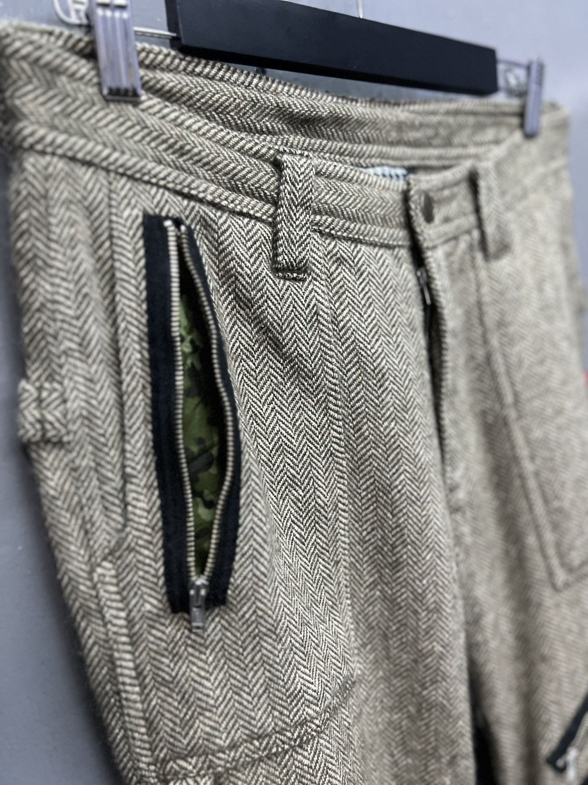 Japanese Brand STEALS🔥RUSSELUNO WOOL ZIPPER PUNK STYLE PANTS Size US 31 - 6 Thumbnail