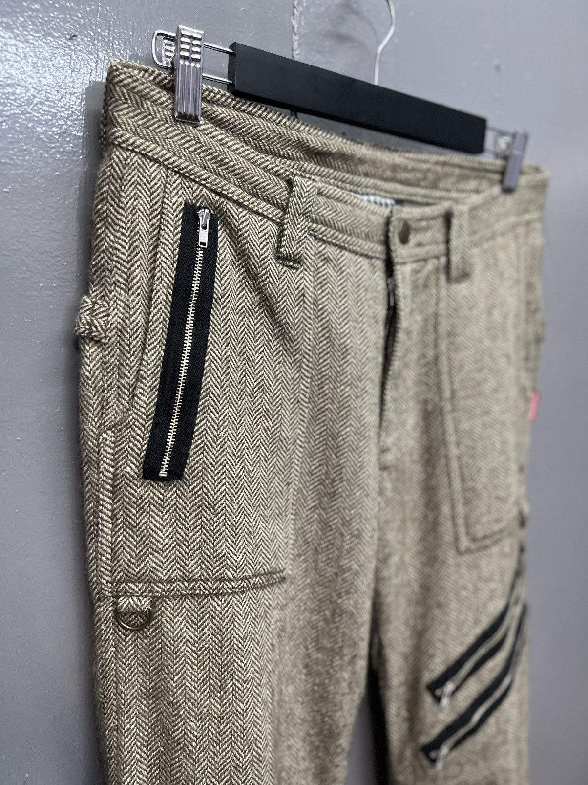 Japanese Brand STEALS🔥RUSSELUNO WOOL ZIPPER PUNK STYLE PANTS Size US 31 - 4 Thumbnail