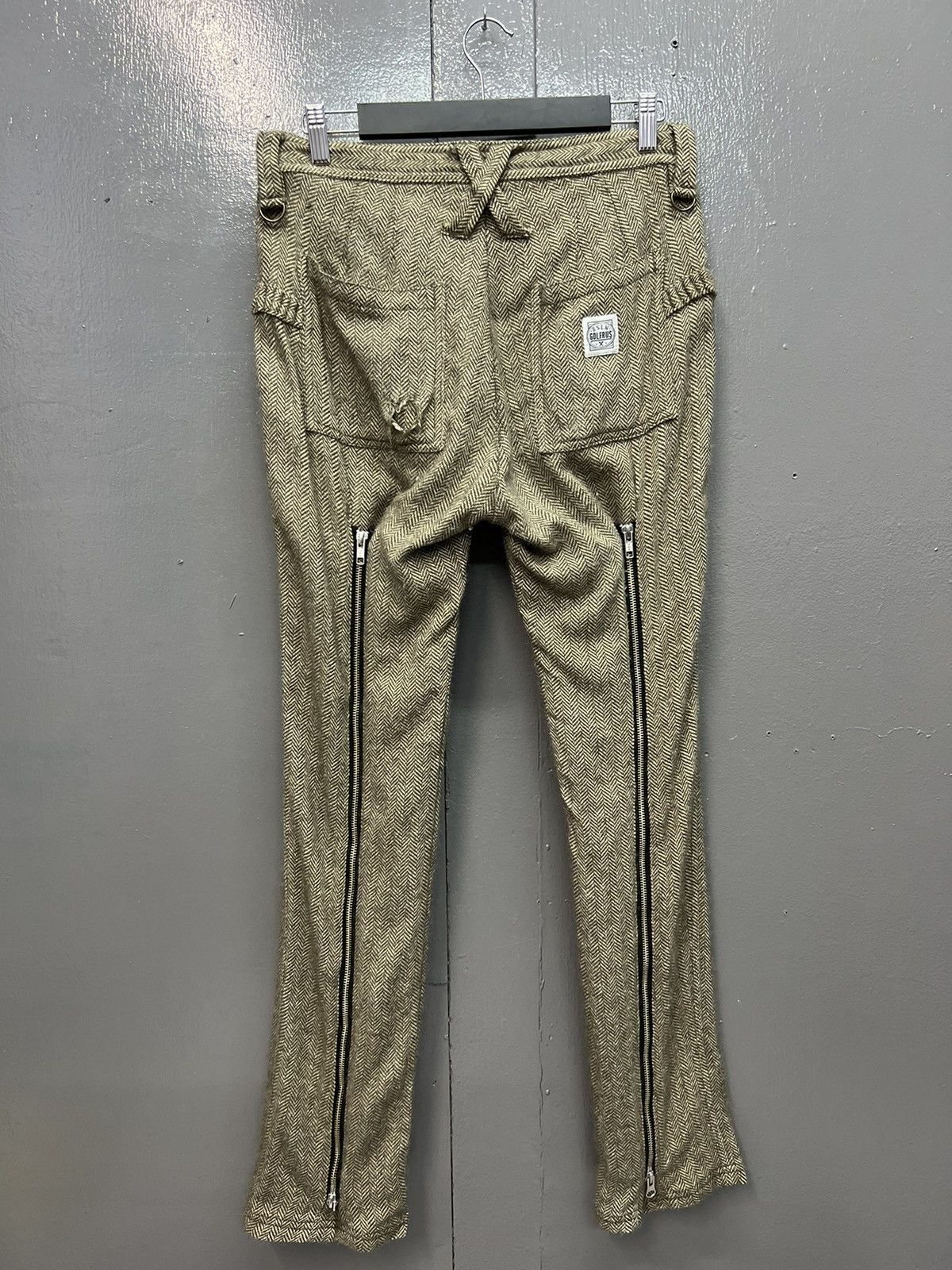 Japanese Brand STEALS🔥RUSSELUNO WOOL ZIPPER PUNK STYLE PANTS Size US 31 - 14 Thumbnail
