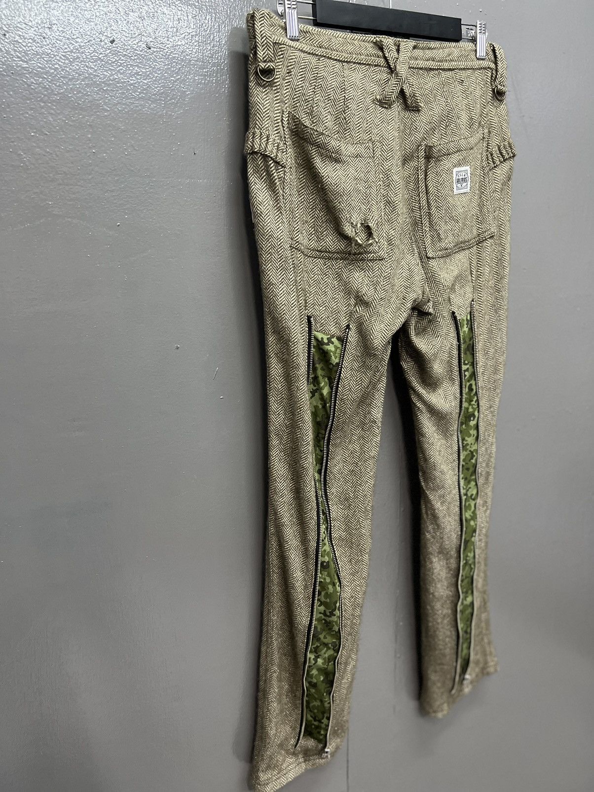 Japanese Brand STEALS🔥RUSSELUNO WOOL ZIPPER PUNK STYLE PANTS Size US 31 - 10 Thumbnail