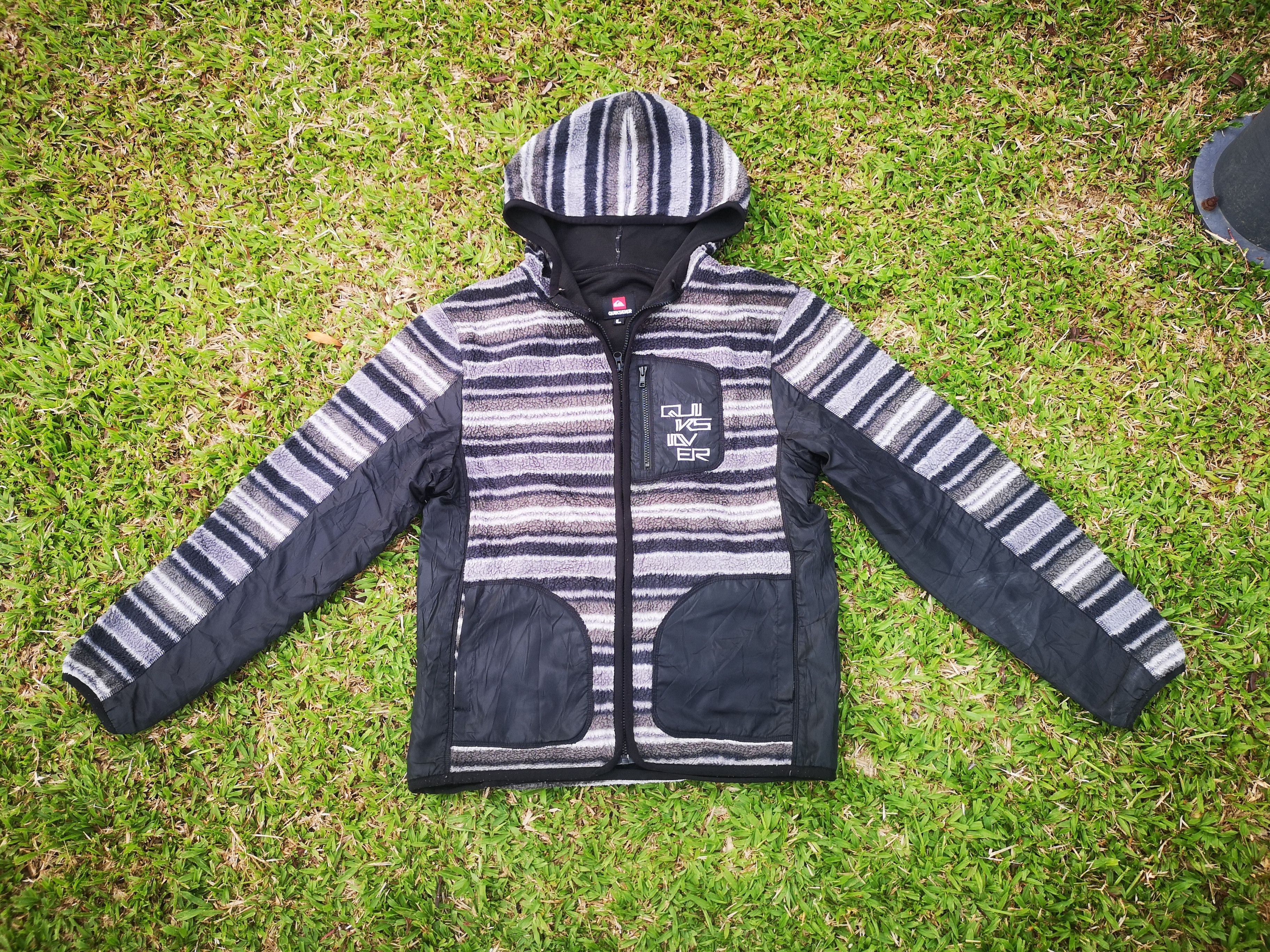 Quiksilver Vintage Quiksilver sherpa Jacket(hoodie) Size US L / EU 52-54 / 3 - 3 Thumbnail