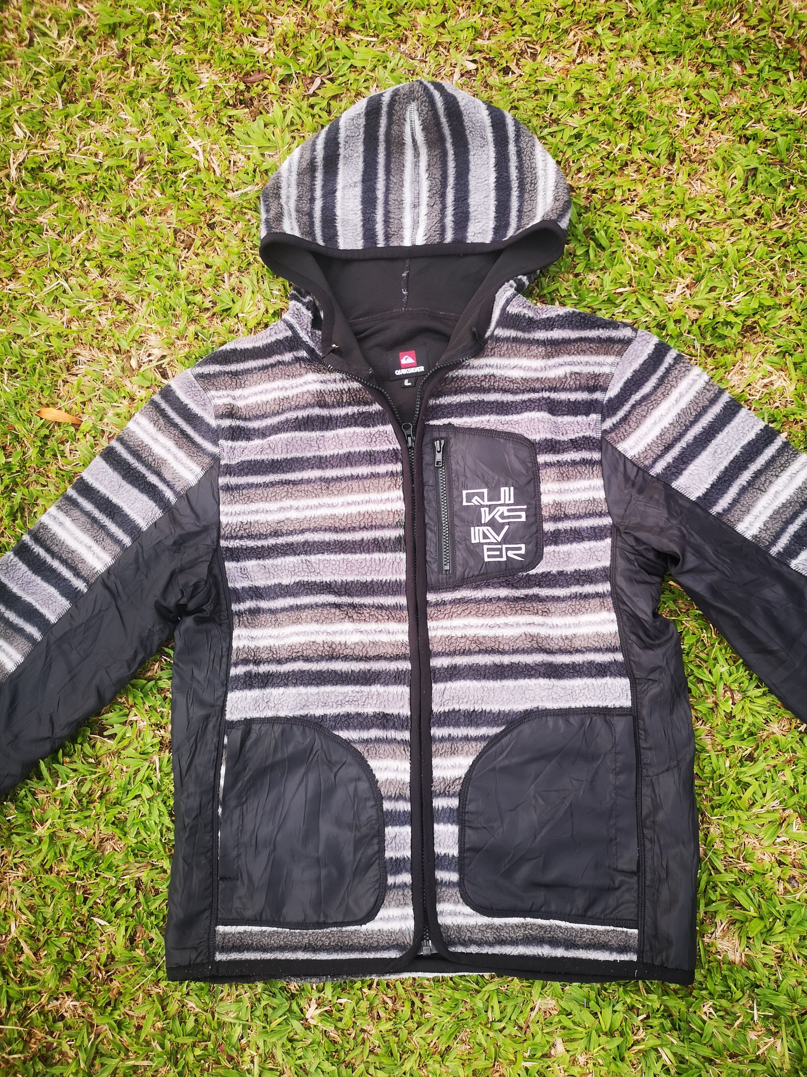 Quiksilver Vintage Quiksilver sherpa Jacket(hoodie) Size US L / EU 52-54 / 3 - 5 Thumbnail