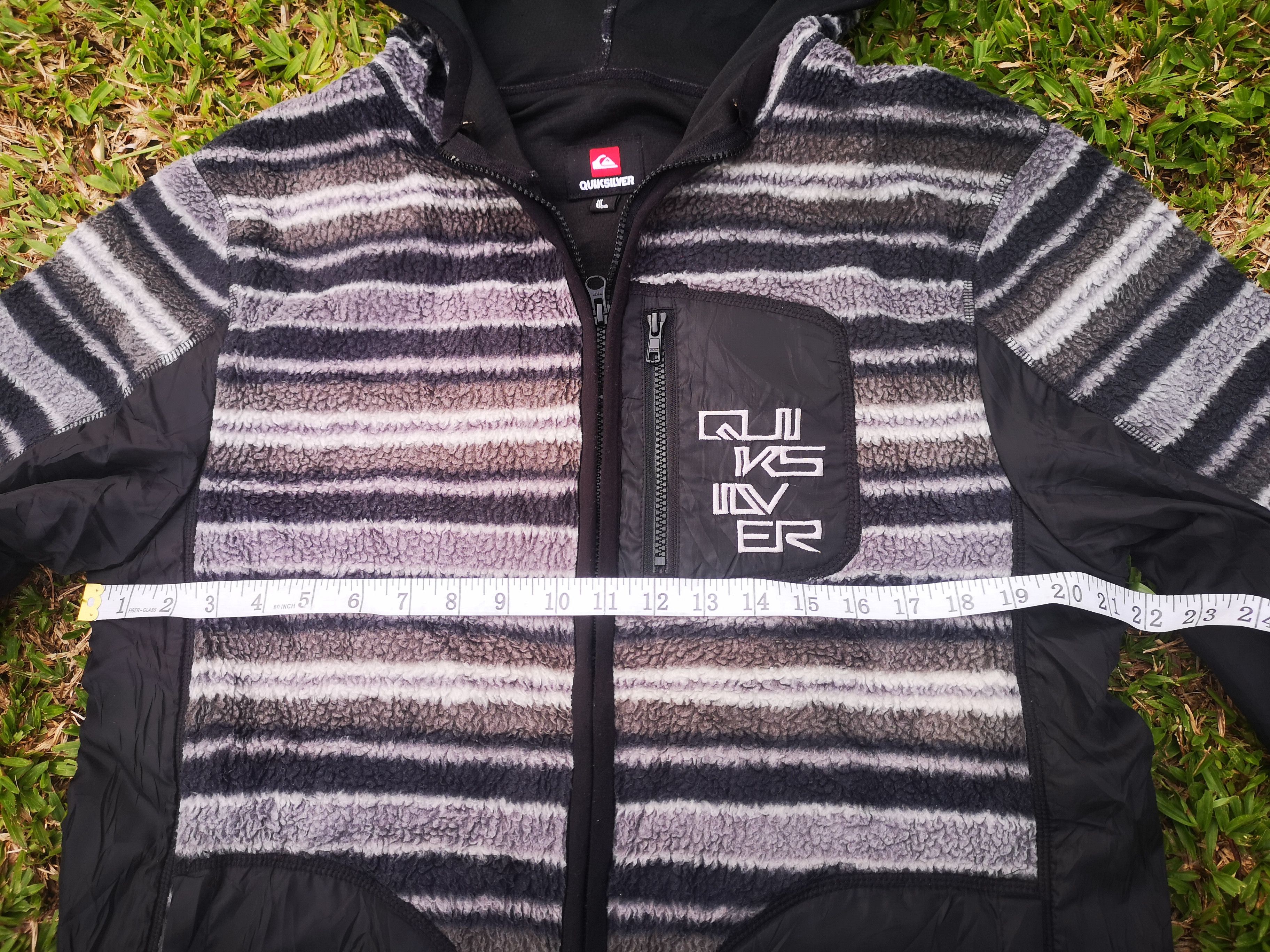 Quiksilver Vintage Quiksilver sherpa Jacket(hoodie) Size US L / EU 52-54 / 3 - 14 Thumbnail