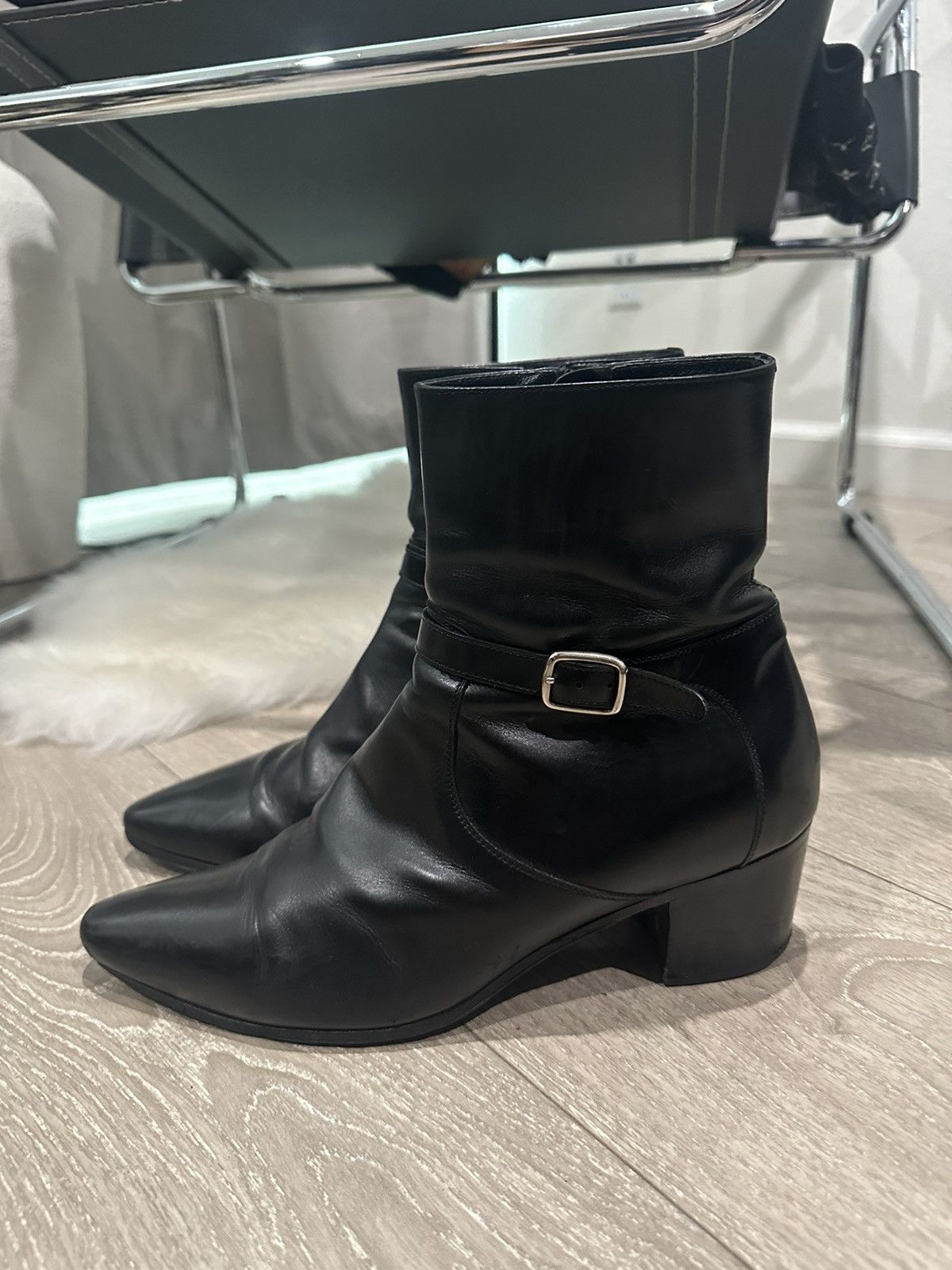 Saint Laurent Paris FW15 French 60 Buckle Boots 43 | Grailed