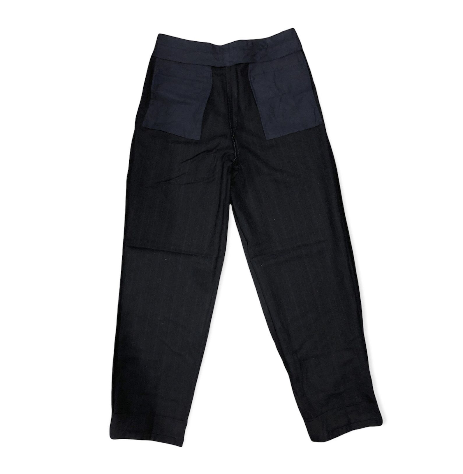 Comme des Garcons RARE🔥VINTAGE 1990 CDG HOME DEUX STRIPE WOOL LAINE PANTS Size US 31 - 15 Thumbnail