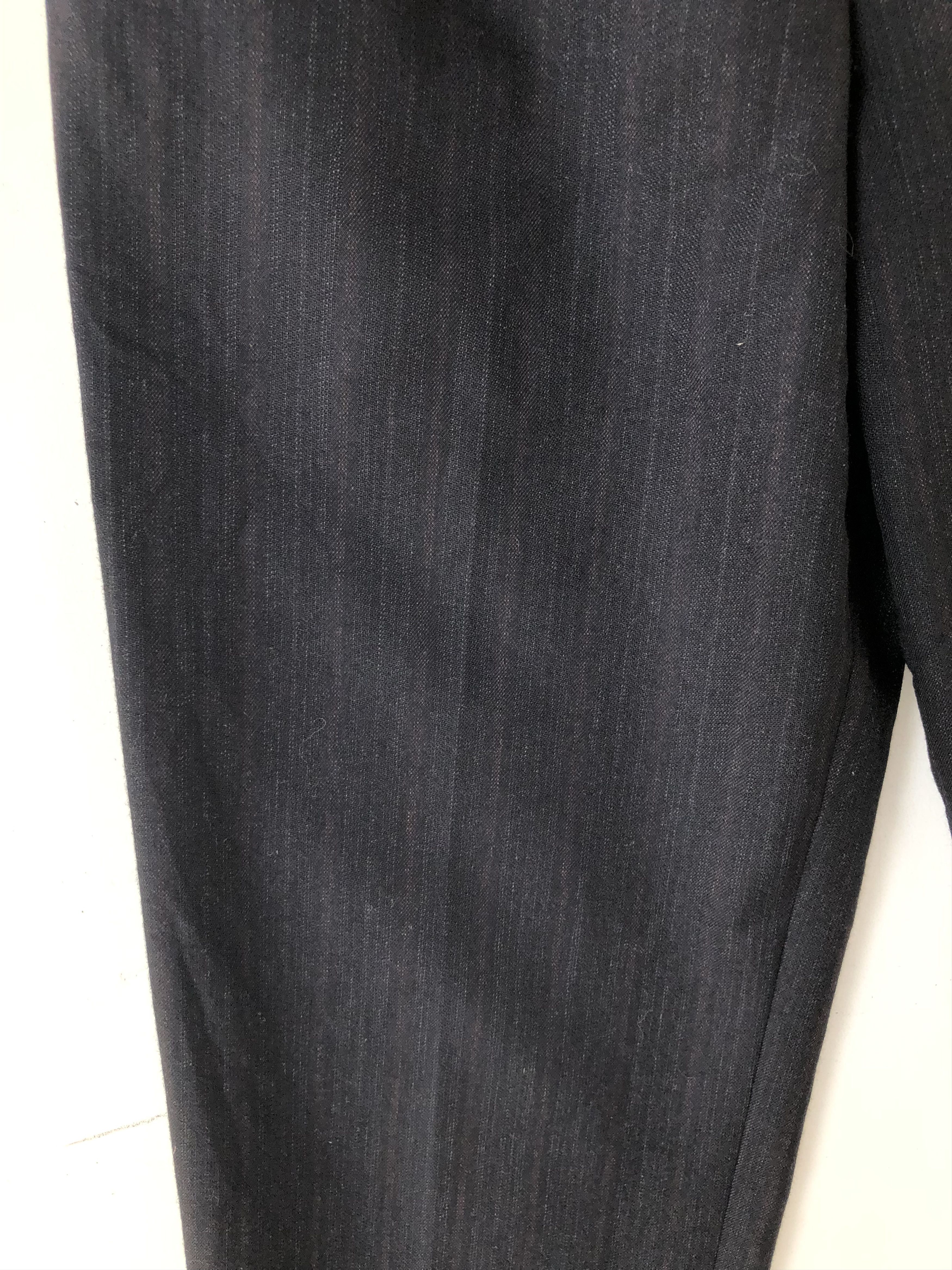 Comme des Garcons RARE🔥VINTAGE 1990 CDG HOME DEUX STRIPE WOOL LAINE PANTS Size US 31 - 3 Thumbnail