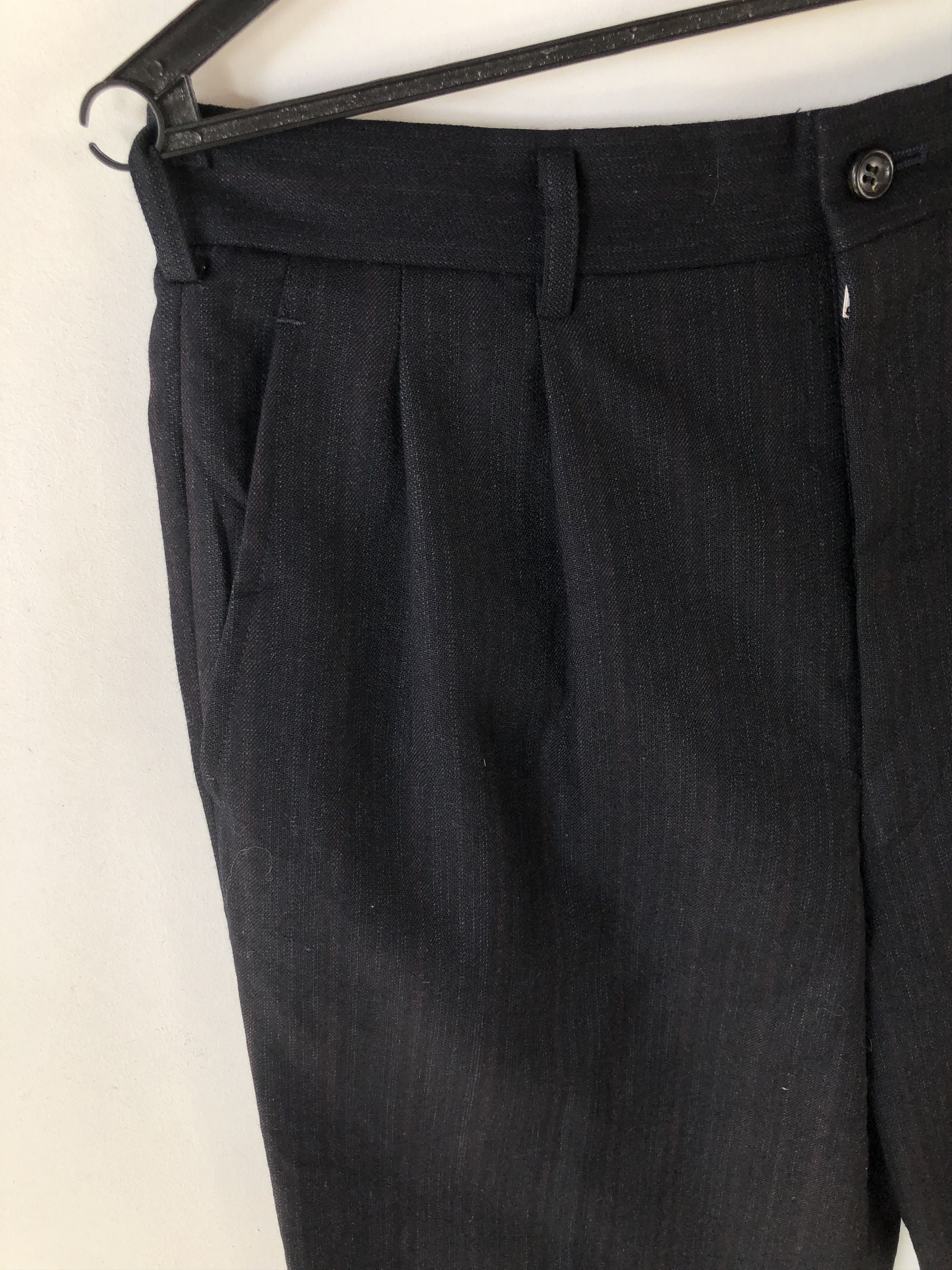 Comme des Garcons RARE🔥VINTAGE 1990 CDG HOME DEUX STRIPE WOOL LAINE PANTS Size US 31 - 5 Thumbnail