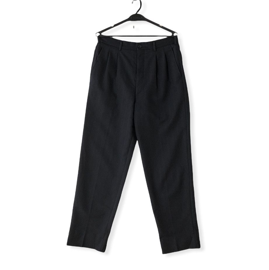 Comme des Garcons RARE🔥VINTAGE 1990 CDG HOME DEUX STRIPE WOOL LAINE PANTS Size US 31 - 1 Thumbnail