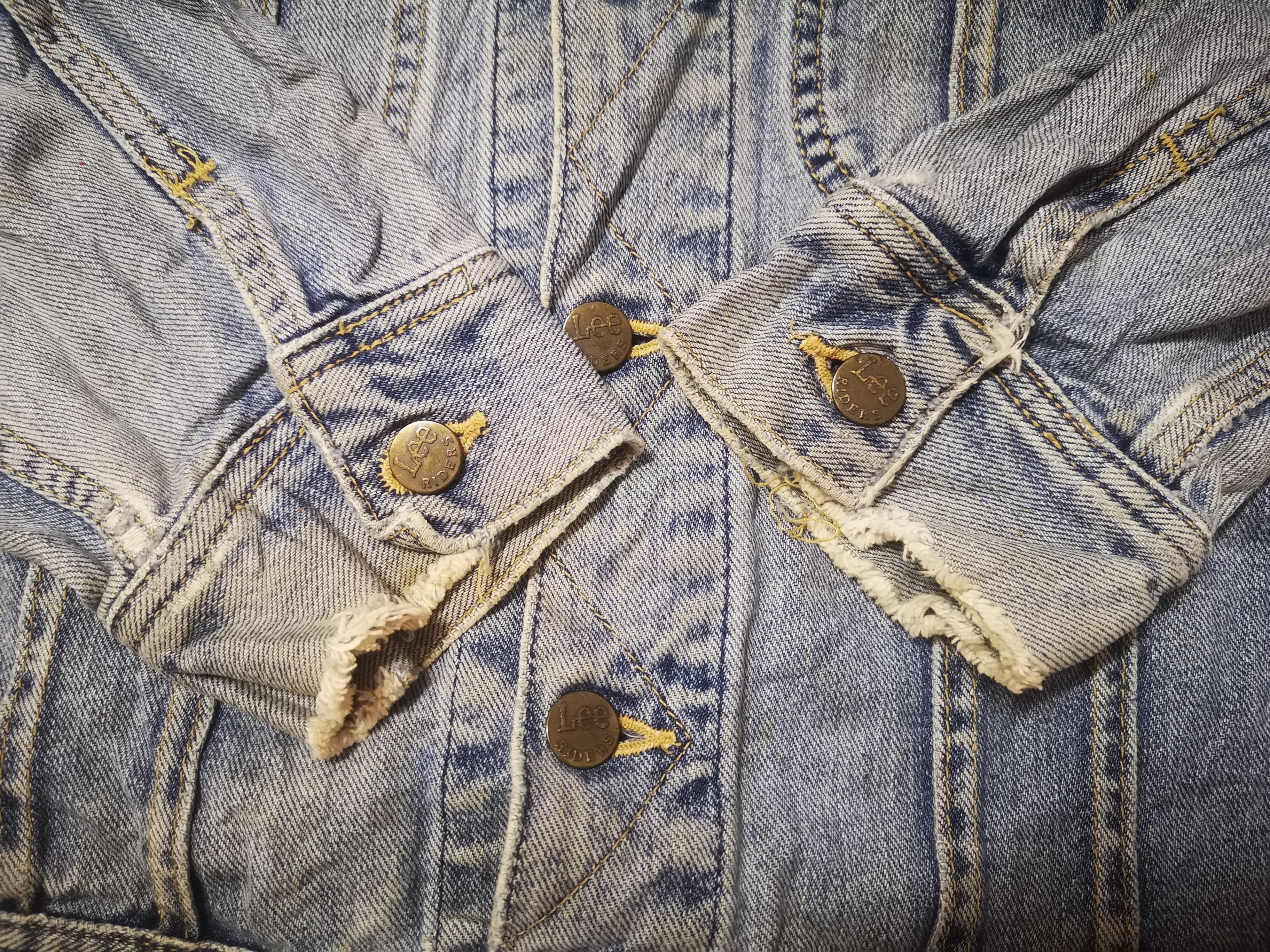 Lee × Vintage Vintage LEE Jacket Left Hand Denim(Distressed) Size US M / EU 48-50 / 2 - 13 Thumbnail