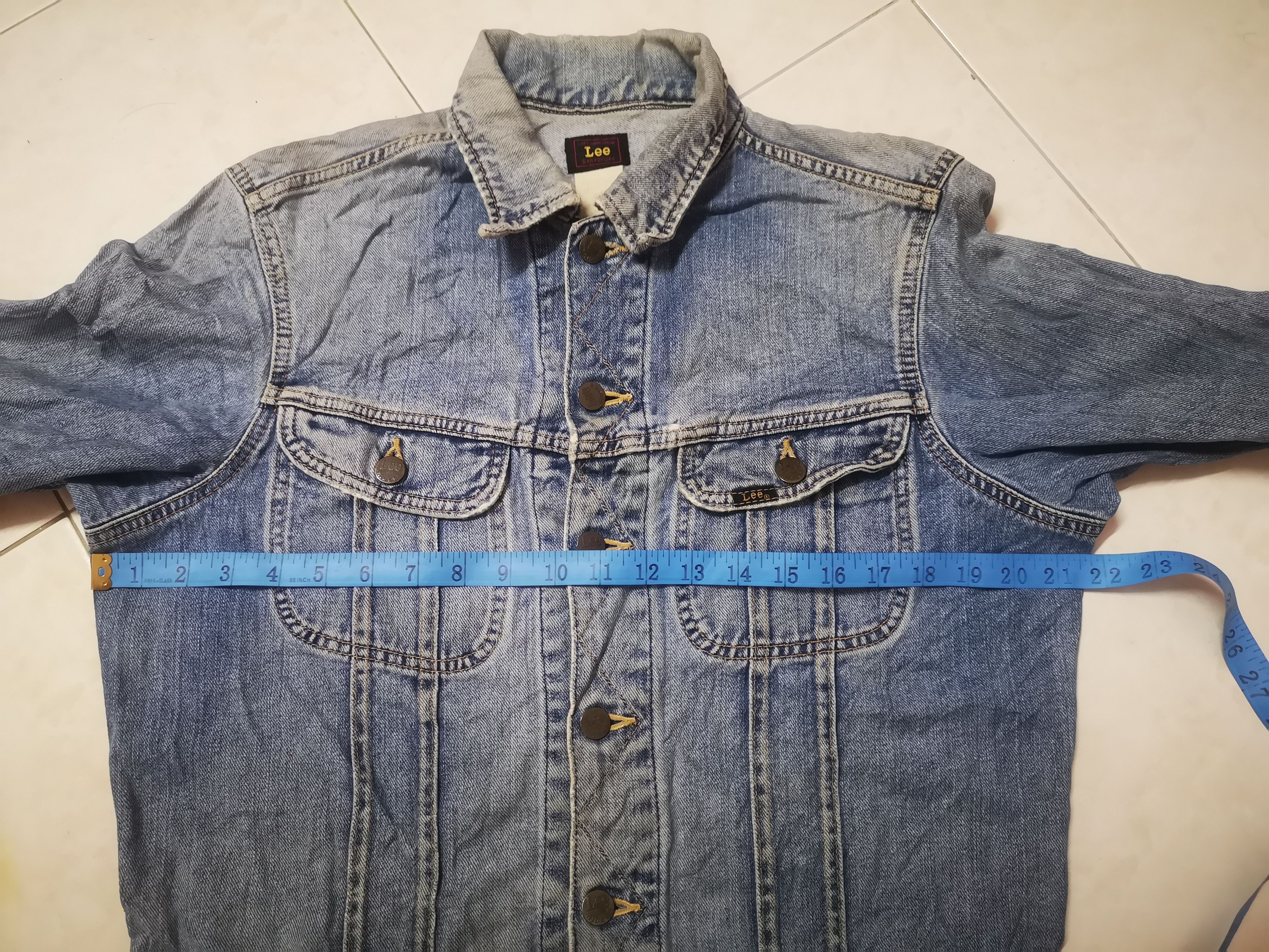 Lee × Vintage Vintage LEE Jacket Left Hand Denim(Distressed) Size US M / EU 48-50 / 2 - 22 Thumbnail