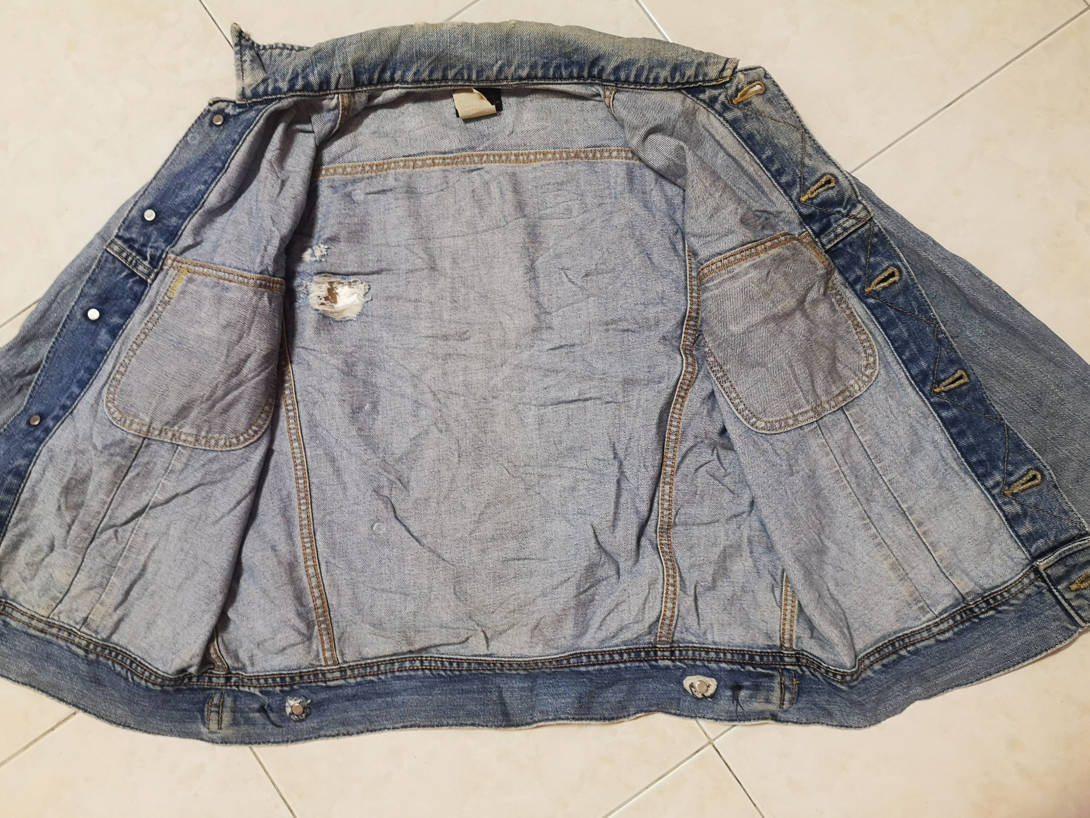 Lee × Vintage Vintage LEE Jacket Left Hand Denim(Distressed) Size US M / EU 48-50 / 2 - 9 Thumbnail