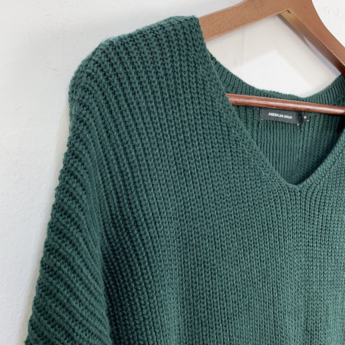 Aran Isles Knitwear × Japanese Brand AMERICAN HOLIC Crochet Aran Cable Knitwear Pullover Sweater Size US M / EU 48-50 / 2 - 7 Thumbnail