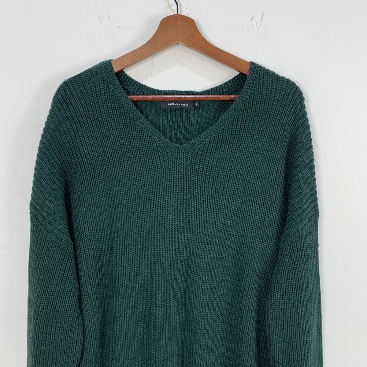 Aran Isles Knitwear × Japanese Brand AMERICAN HOLIC Crochet Aran Cable Knitwear Pullover Sweater Size US M / EU 48-50 / 2 - 3 Thumbnail