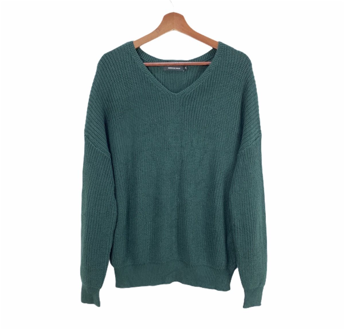 Aran Isles Knitwear × Japanese Brand AMERICAN HOLIC Crochet Aran Cable Knitwear Pullover Sweater Size US M / EU 48-50 / 2 - 1 Thumbnail