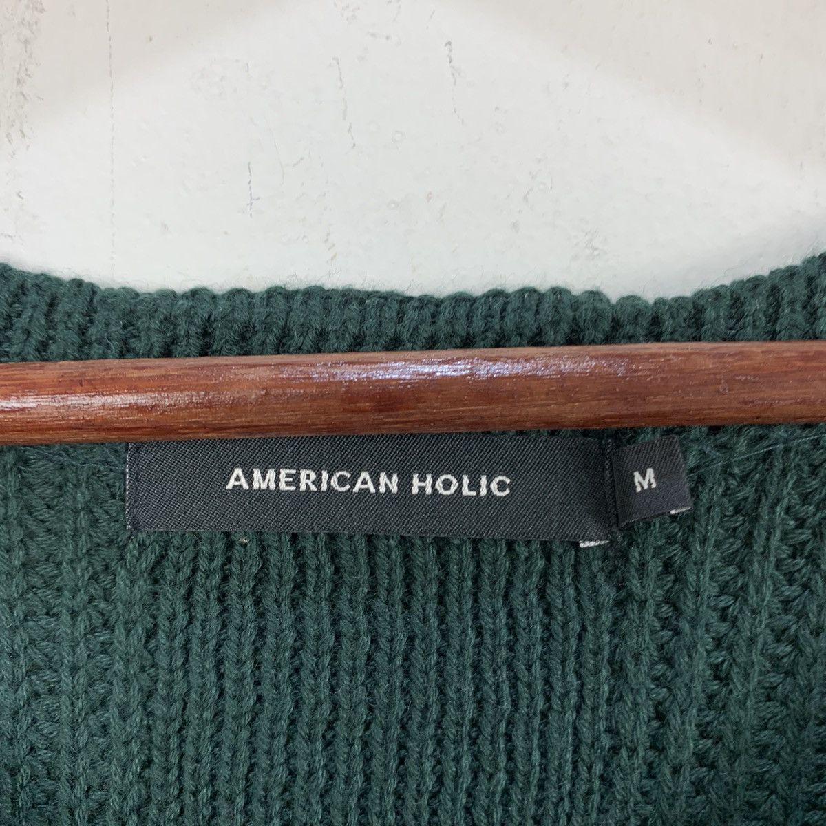 Aran Isles Knitwear × Japanese Brand AMERICAN HOLIC Crochet Aran Cable Knitwear Pullover Sweater Size US M / EU 48-50 / 2 - 18 Thumbnail