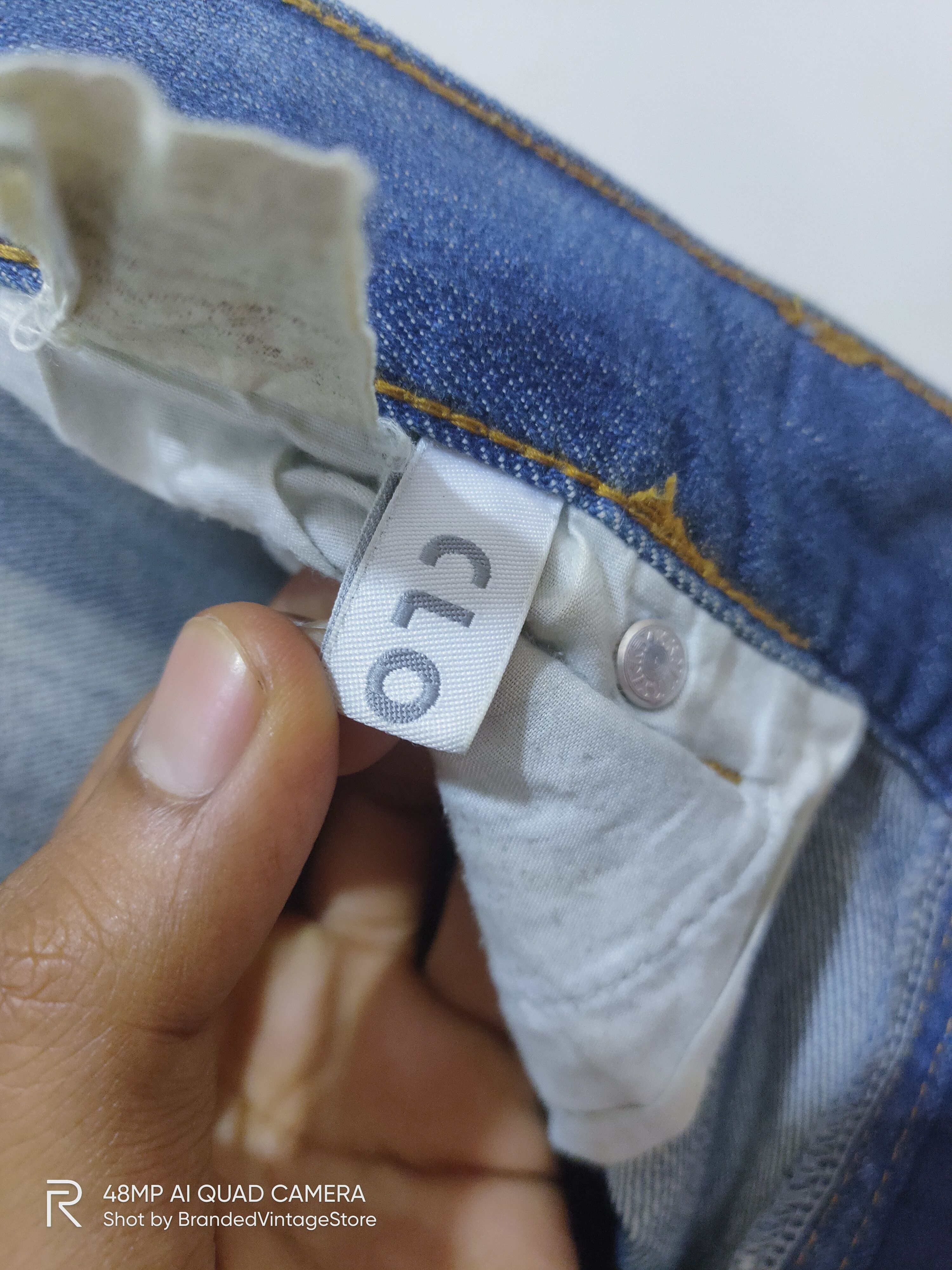 Japanese Brand CLOSSHI Distressed Denim Acid Wash Punk Pattern Biker Jeans Size US 34 / EU 50 - 19 Thumbnail