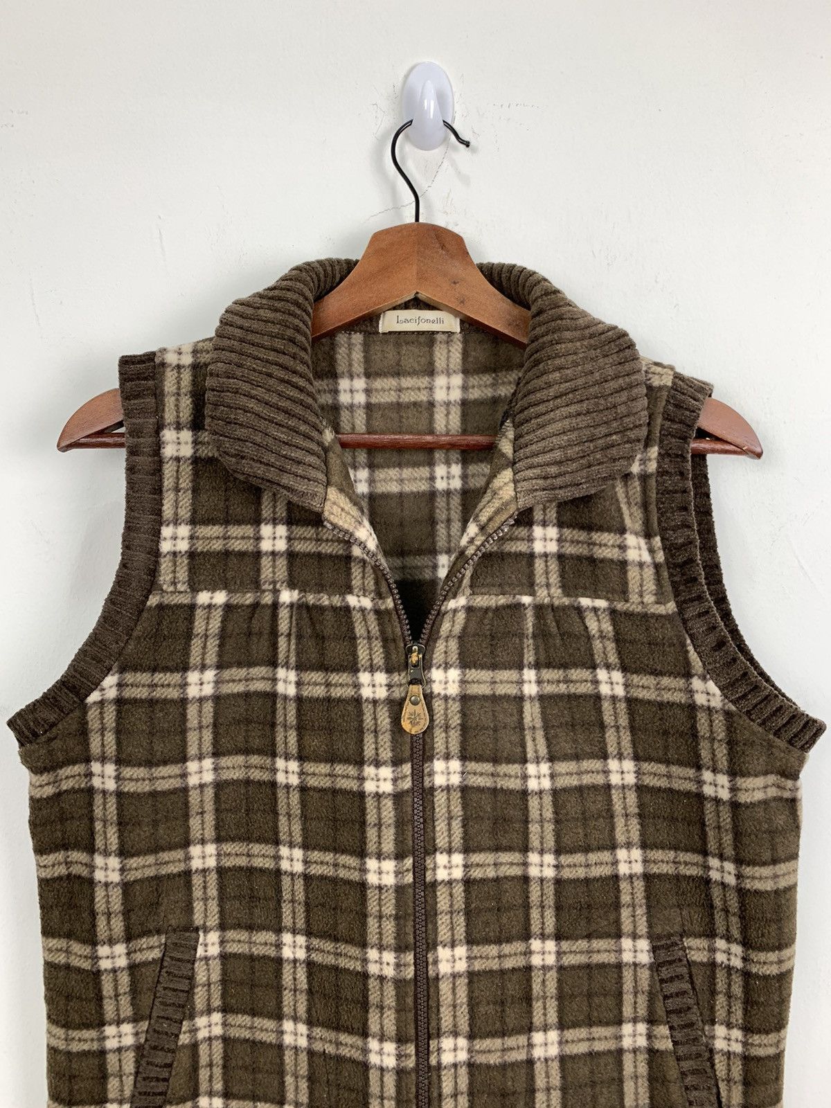 Cifonelli LACIFONELI Rare Fleece Weatherwear Tartan Plaid Vest Jacket Size US M / EU 48-50 / 2 - 6 Thumbnail
