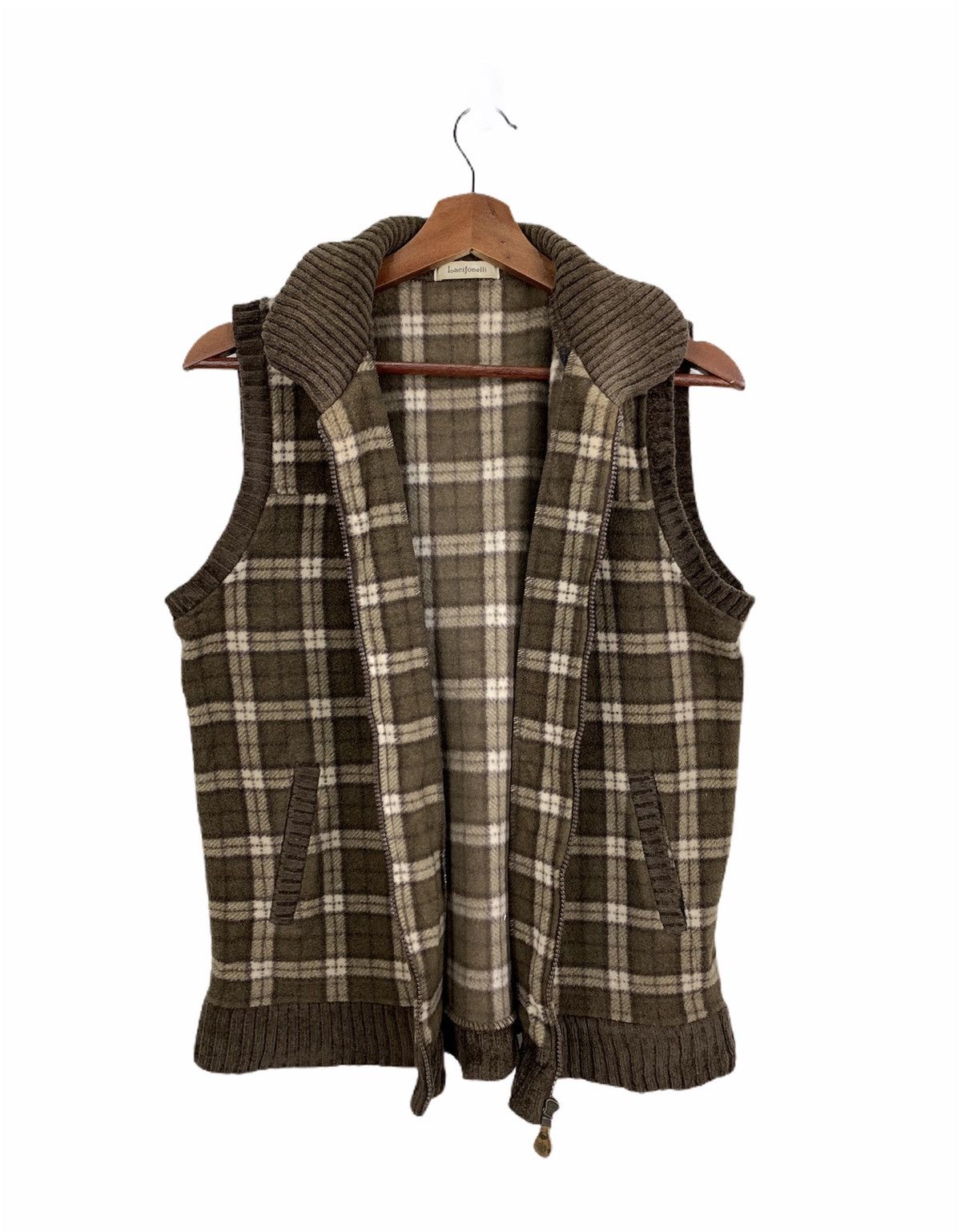 Cifonelli LACIFONELI Rare Fleece Weatherwear Tartan Plaid Vest Jacket Size US M / EU 48-50 / 2 - 5 Thumbnail