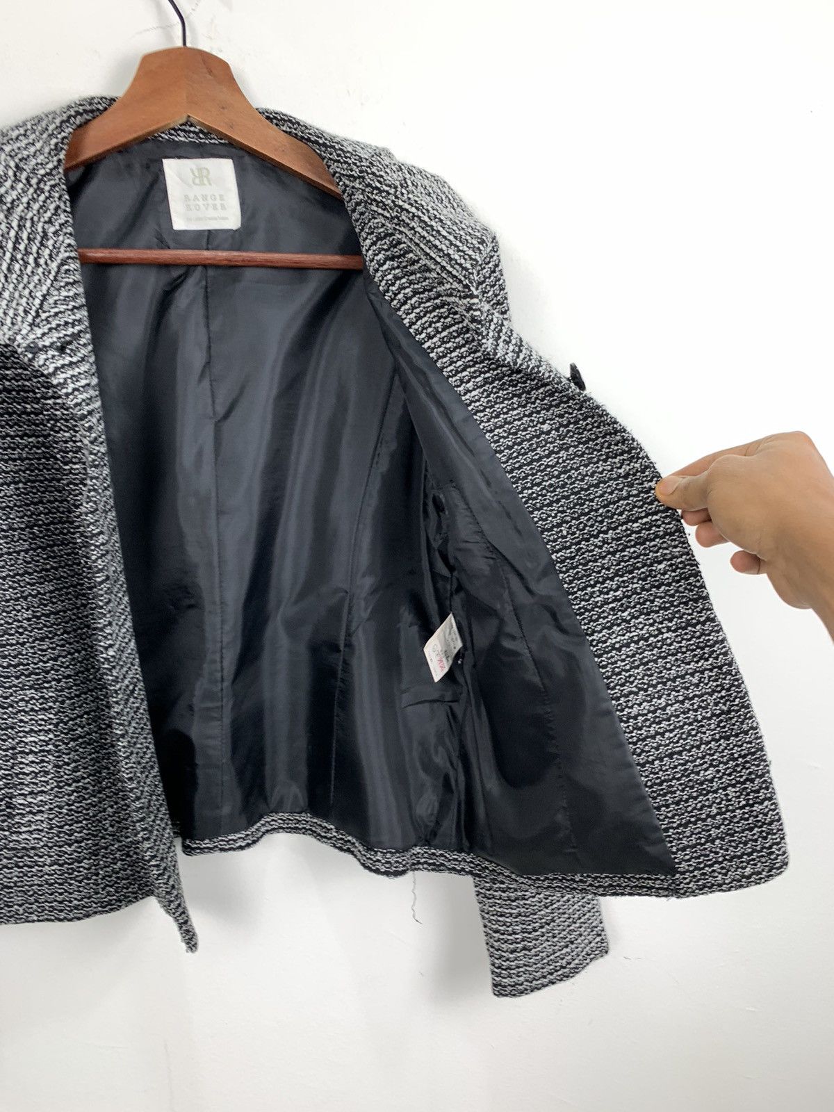 Designer × Japanese Brand RANGE ROVER Embroidered Knit Lining Versatile Luxury Blazer Size S / US 4 / IT 40 - 15 Thumbnail