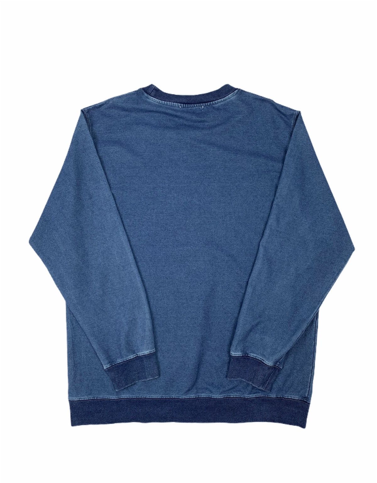 Global Work GLOBALWORK Up BigLogo Rare Denim Cotton Crewneck Sweatshirt Size US L / EU 52-54 / 3 - 2 Thumbnail
