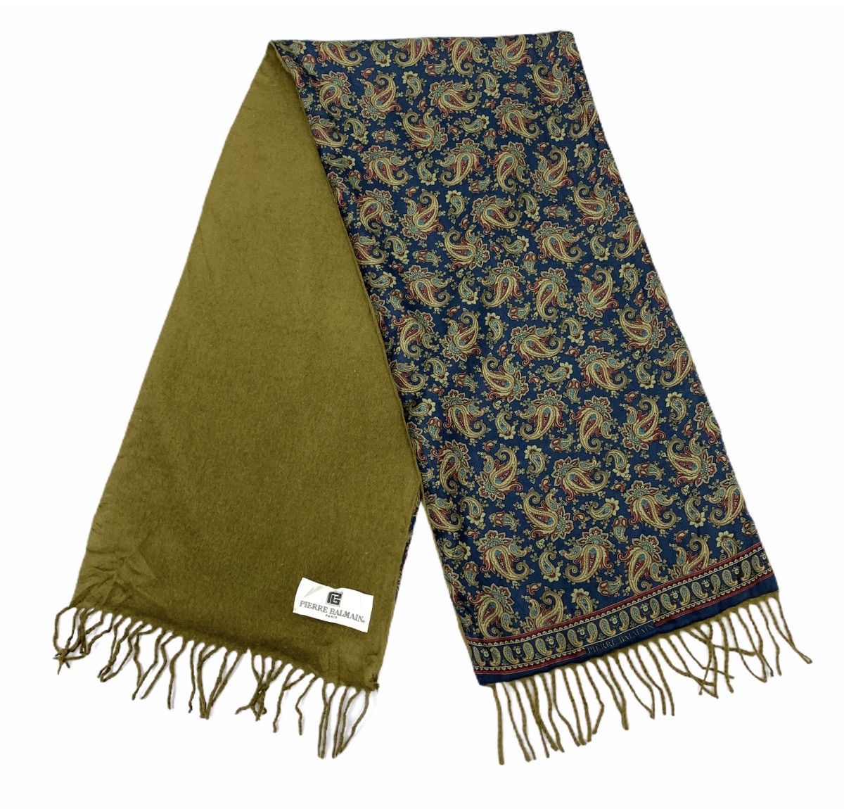 Other × Pierre Balmain PIERRE BALMAIN PARIS Silk Paisley Monogram Art Muffle Scarf Size ONE SIZE - 3 Thumbnail