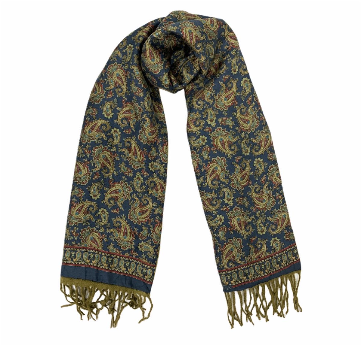Other × Pierre Balmain PIERRE BALMAIN PARIS Silk Paisley Monogram Art Muffle Scarf Size ONE SIZE - 1 Thumbnail