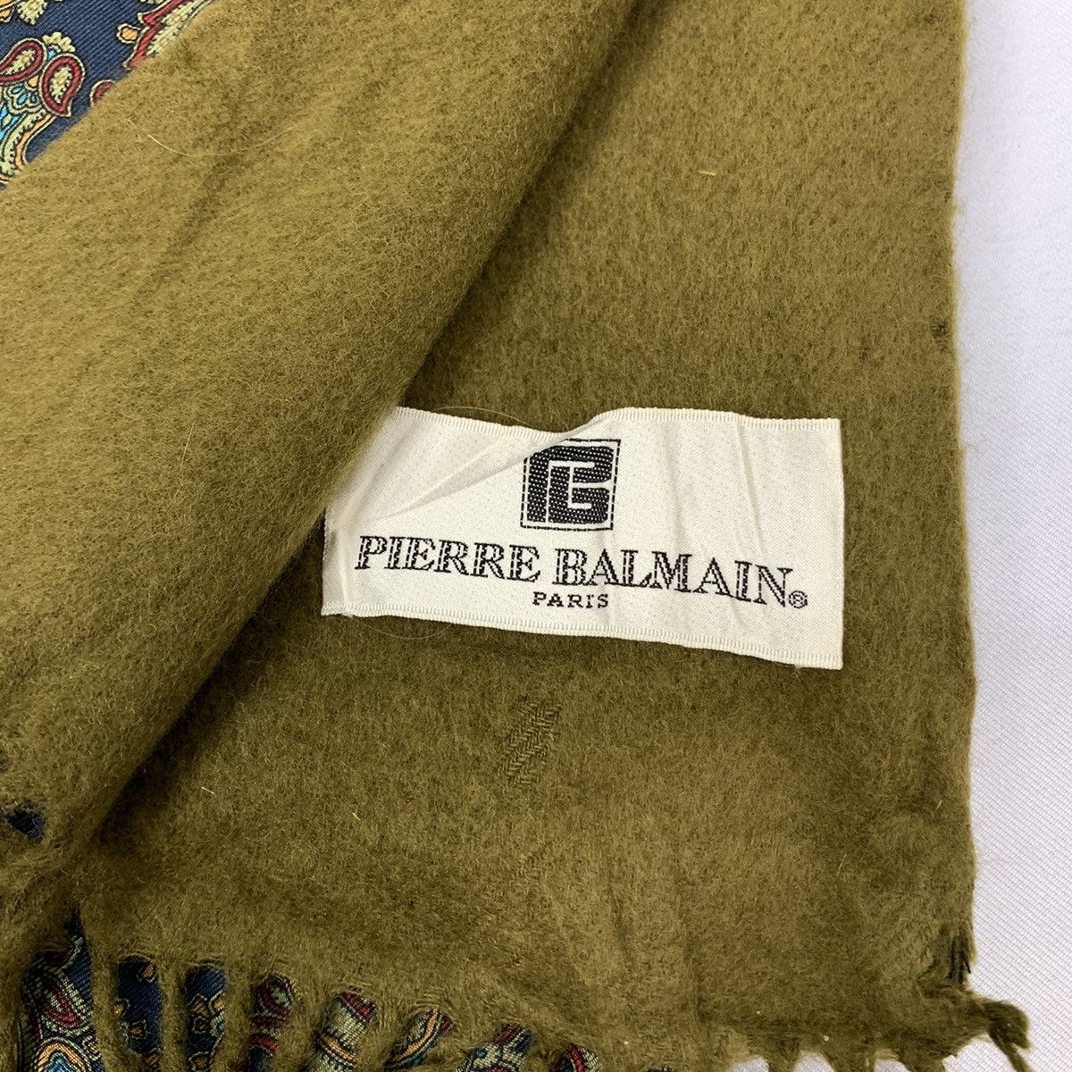Other × Pierre Balmain PIERRE BALMAIN PARIS Silk Paisley Monogram Art Muffle Scarf Size ONE SIZE - 8 Thumbnail
