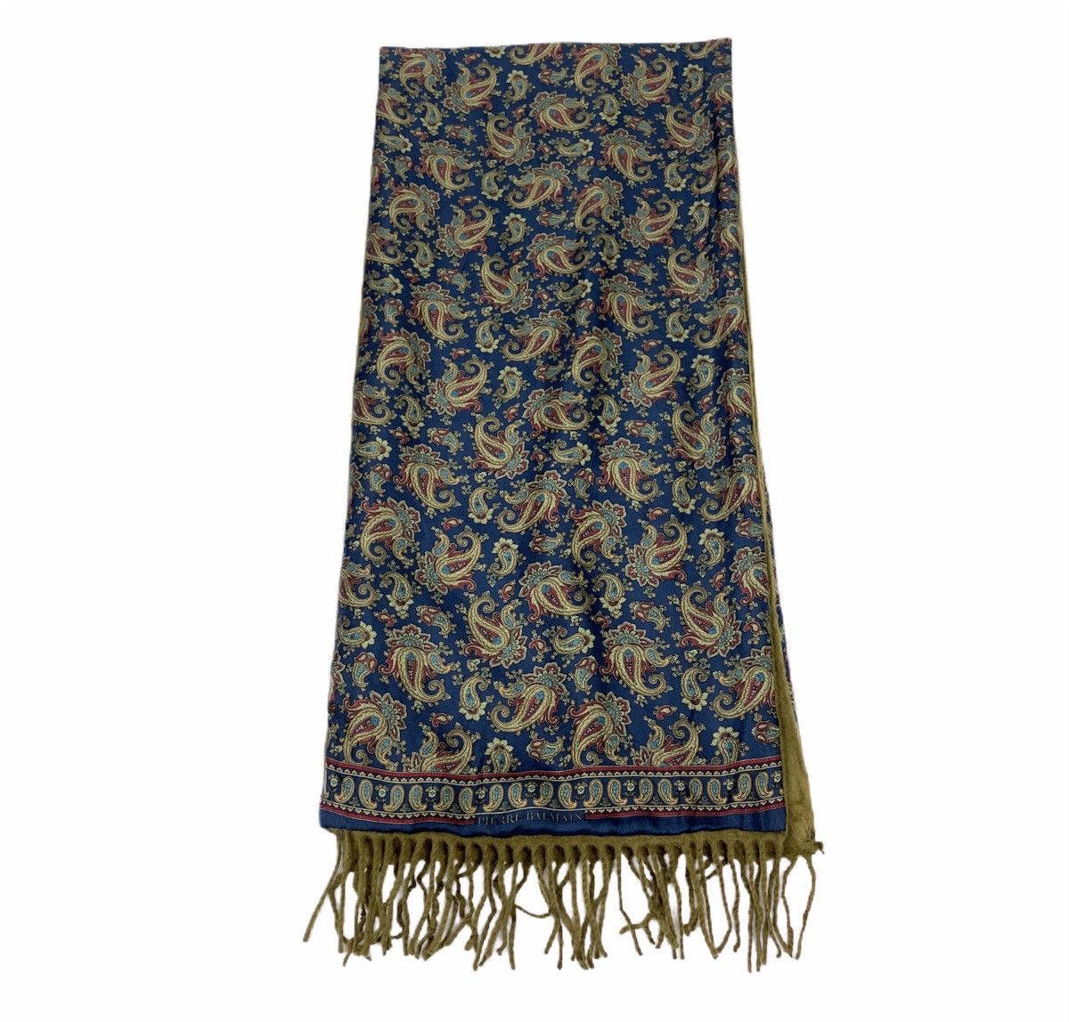 Other × Pierre Balmain PIERRE BALMAIN PARIS Silk Paisley Monogram Art Muffle Scarf Size ONE SIZE - 4 Thumbnail