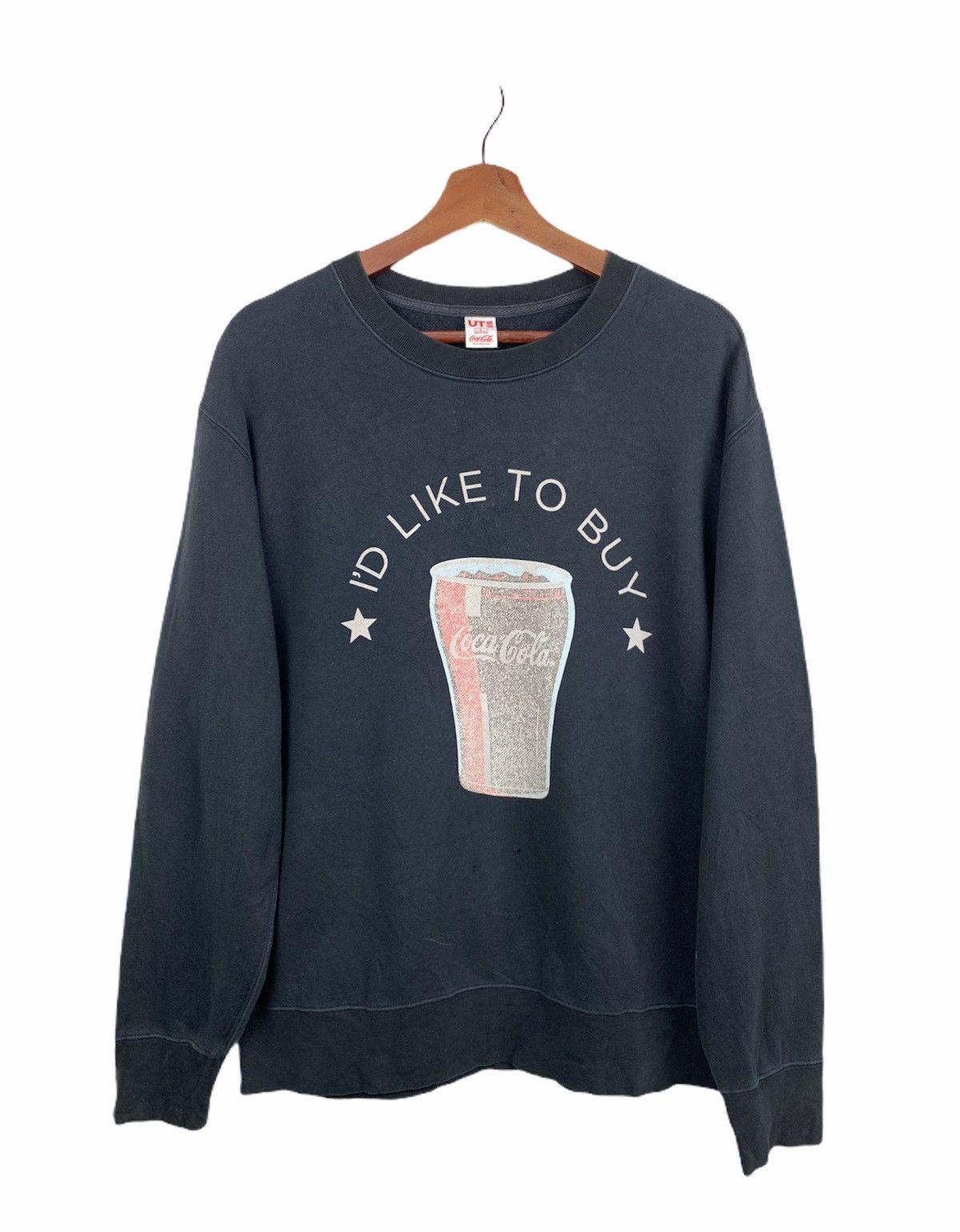 Coca Cola × Uniqlo UNIQLO COCA COLA Beer BigLogo Graphic Streetwear Sweatshirt Size US L / EU 52-54 / 3 - 1 Thumbnail