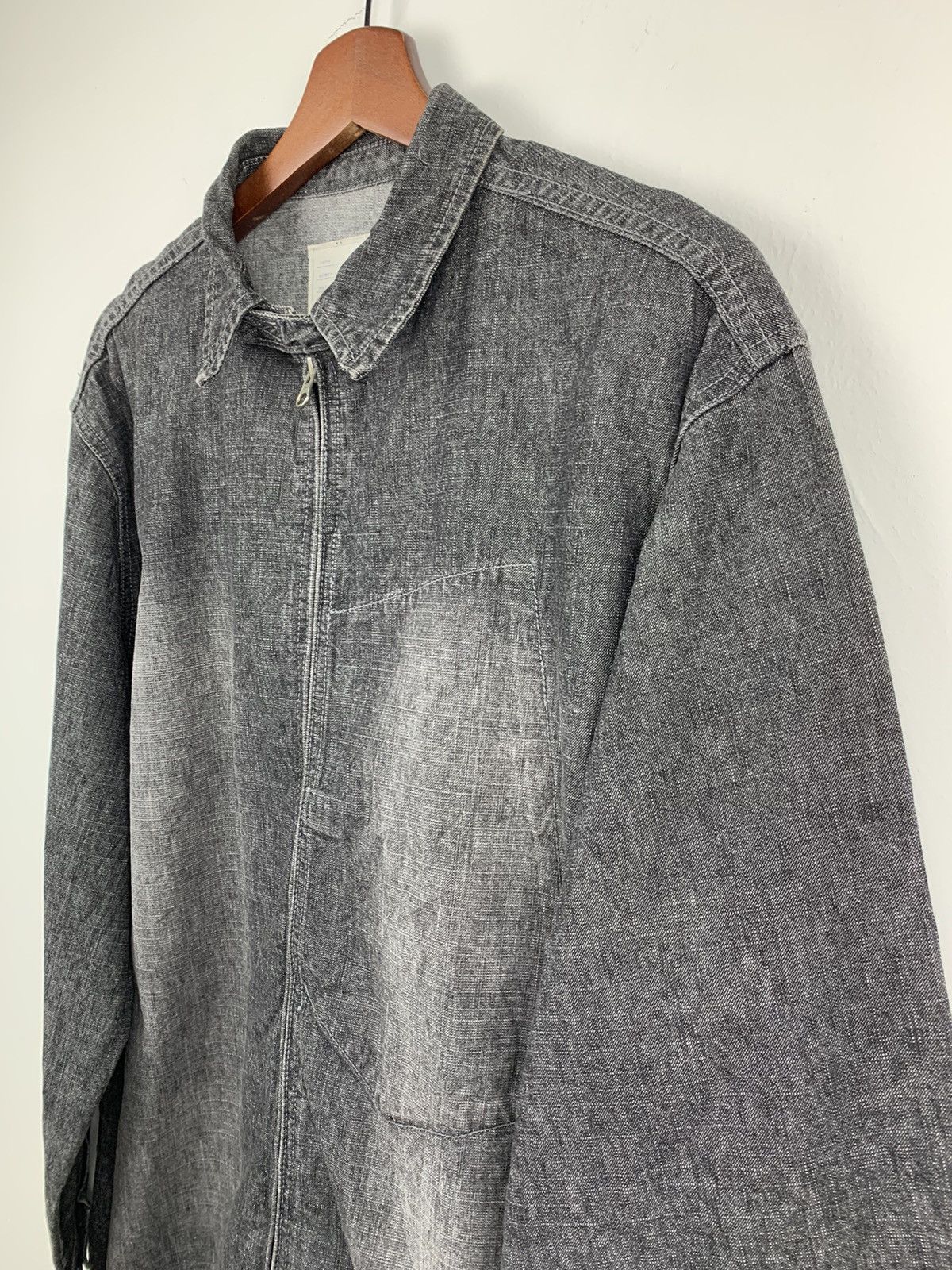 Vintage ALLIX DESIGN Vintage Zipper AcidWash PatchWork Denim Jacket Size US L / EU 52-54 / 3 - 5 Thumbnail