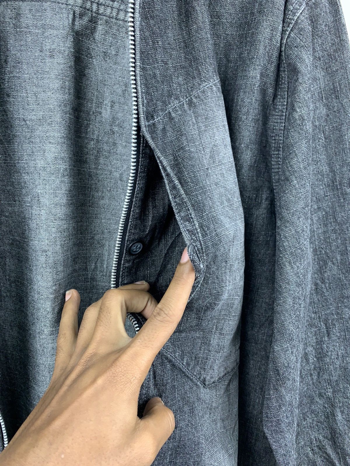 Vintage ALLIX DESIGN Vintage Zipper AcidWash PatchWork Denim Jacket Size US L / EU 52-54 / 3 - 7 Thumbnail