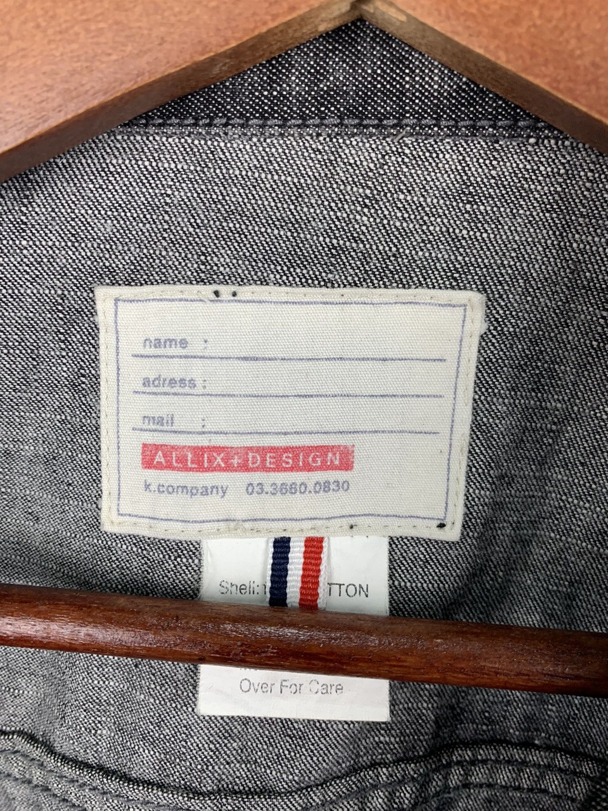 Vintage ALLIX DESIGN Vintage Zipper AcidWash PatchWork Denim Jacket Size US L / EU 52-54 / 3 - 11 Thumbnail