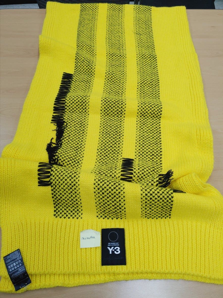 有名ブランド Y-3 × Adidas × Grailed | Yellow Scarf Knit Y-3 Yamamoto Yohji 小物
