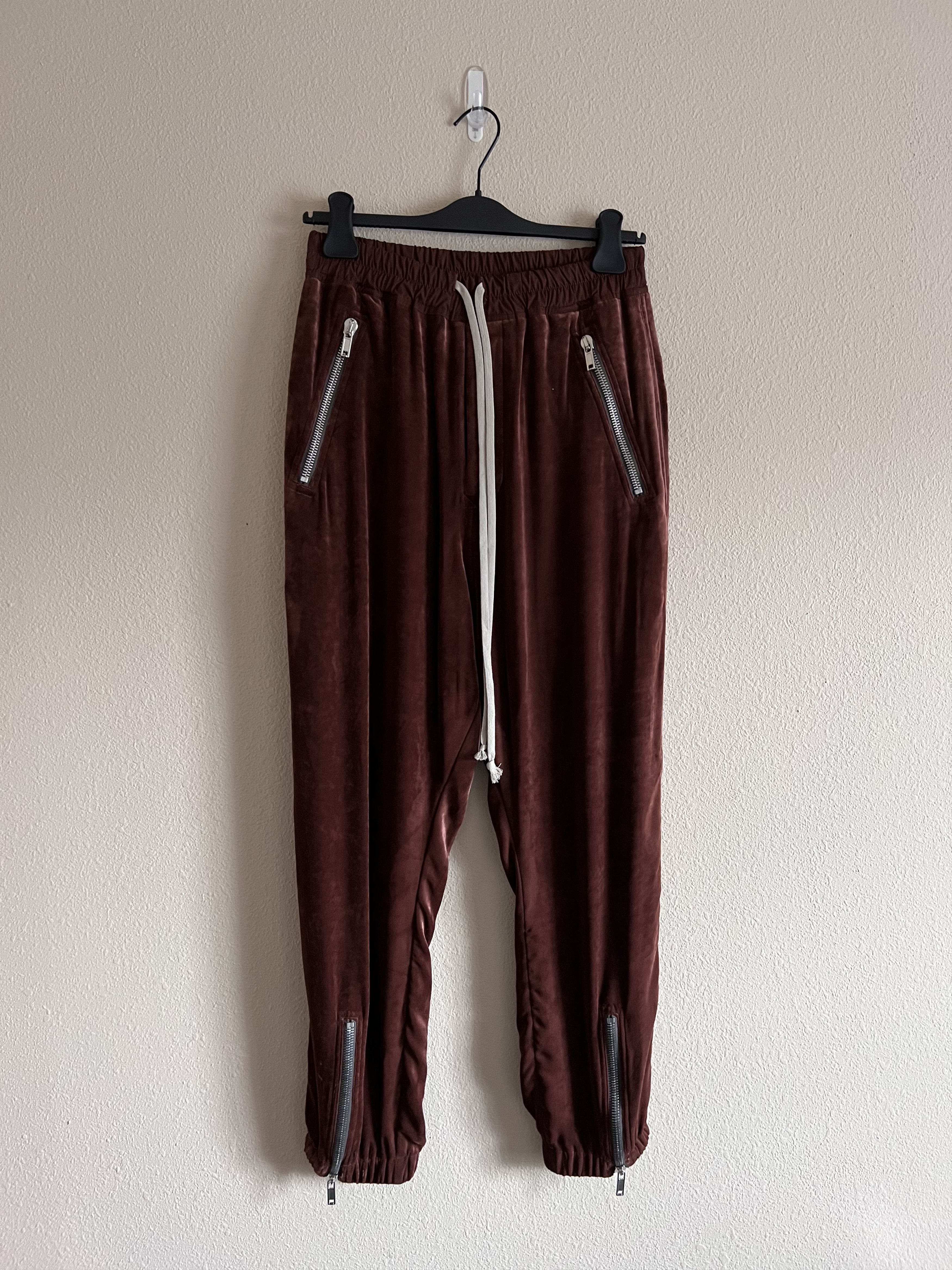 image of Rick Owens Strobe Tecuatl Track Pants In Macassar, Men's (Size 30)