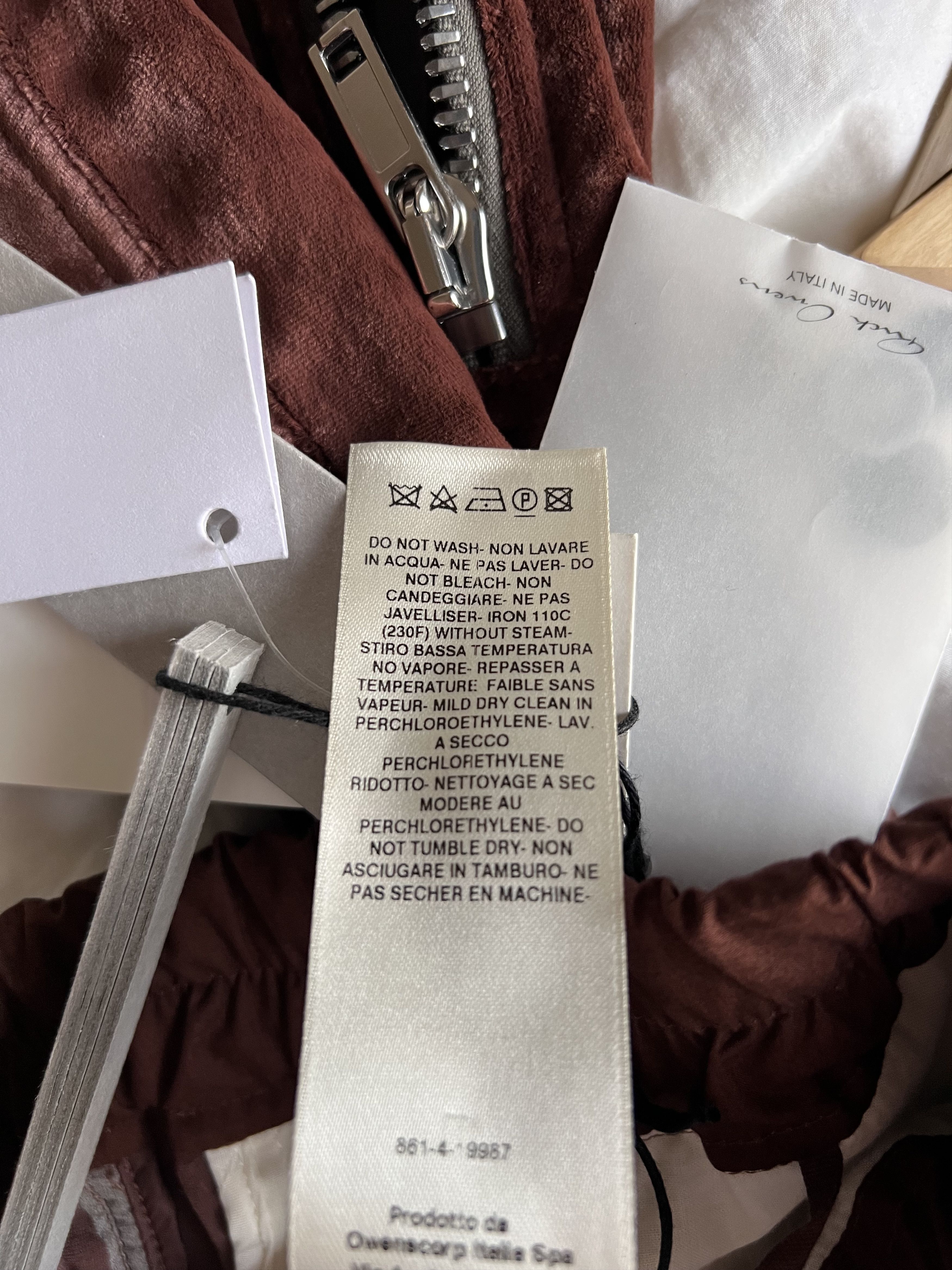 Rick Owens Rick Owens Strobe Tecuatl Track Pants in Macassar Size US 32 / EU 48 - 10 Thumbnail