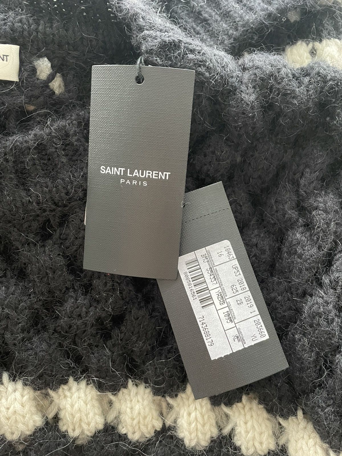 Hedi Slimane × Saint Laurent Paris × Yves Saint Laurent $1,500 NEW Super Runway Limited Edition Alpaca Wool Sweater Size US L / EU 52-54 / 3 - 25 Thumbnail
