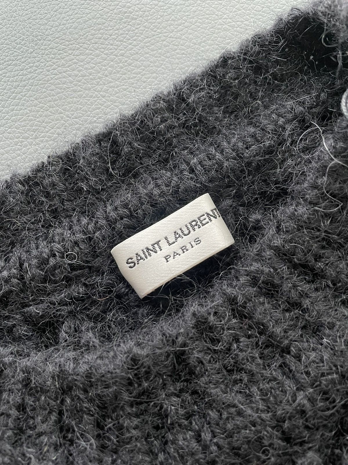 Hedi Slimane × Saint Laurent Paris × Yves Saint Laurent $1,500 NEW Super Runway Limited Edition Alpaca Wool Sweater Size US L / EU 52-54 / 3 - 5 Thumbnail
