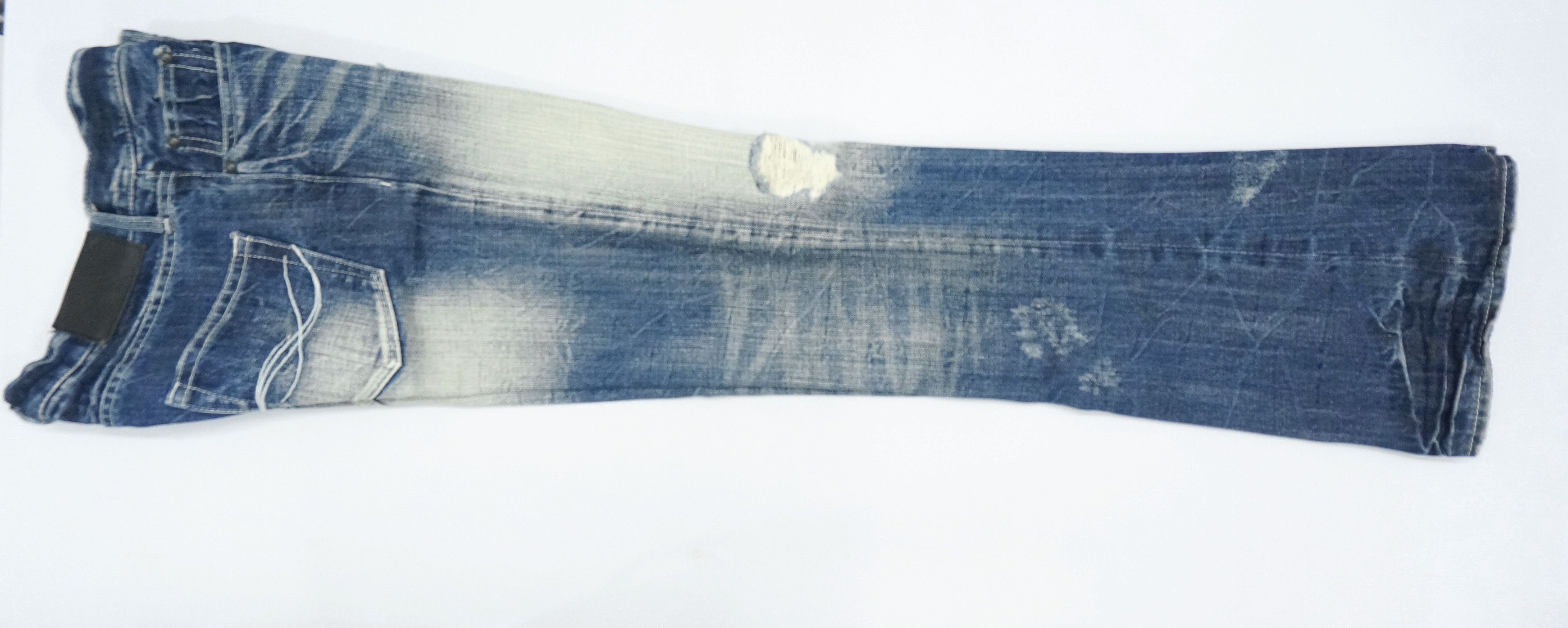 Japanese Brand Flared VTG 🔥 CAVARIA Japan Distressed Ripped Jeans Size US 29 - 5 Thumbnail