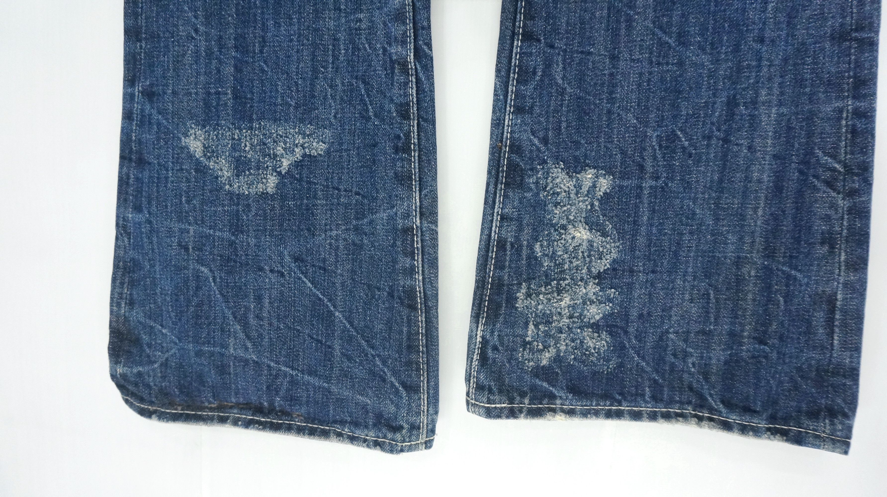 Japanese Brand Flared VTG 🔥 CAVARIA Japan Distressed Ripped Jeans Size US 29 - 11 Thumbnail