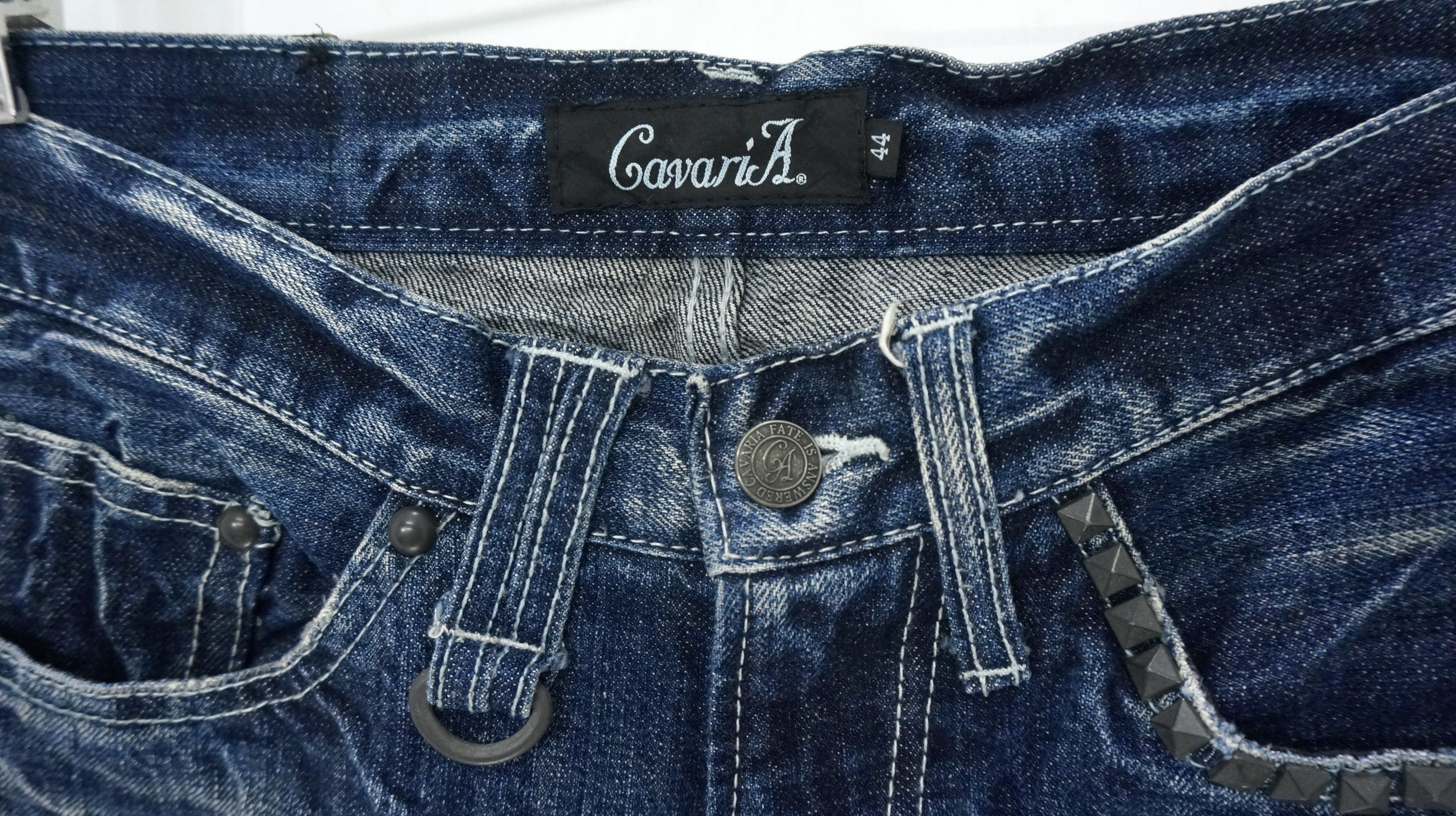 Japanese Brand Flared VTG 🔥 CAVARIA Japan Distressed Ripped Jeans Size US 29 - 6 Thumbnail