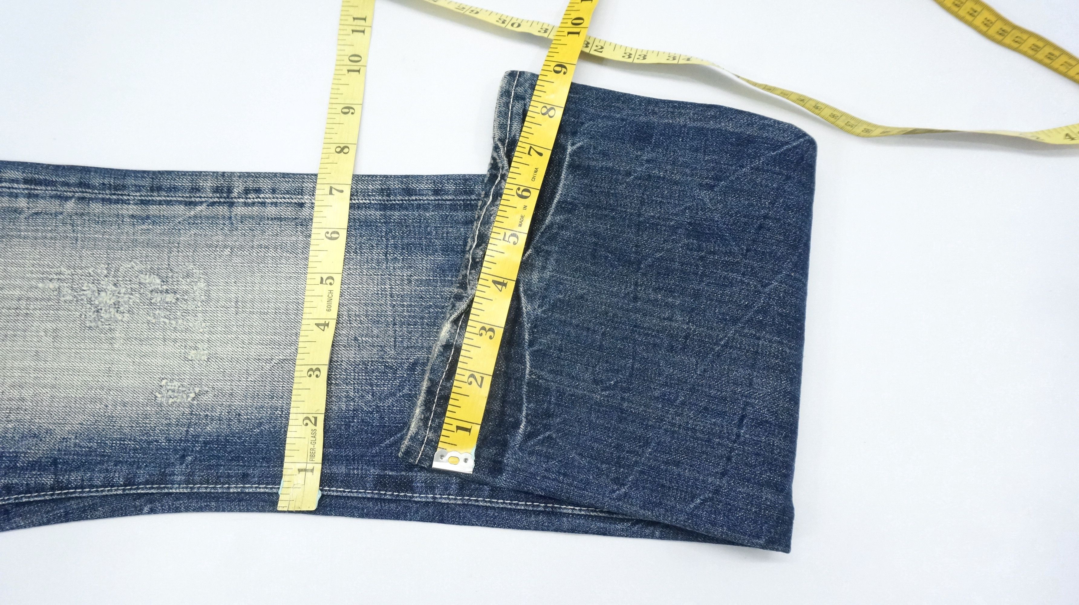 Japanese Brand Flared VTG 🔥 CAVARIA Japan Distressed Ripped Jeans Size US 29 - 17 Thumbnail