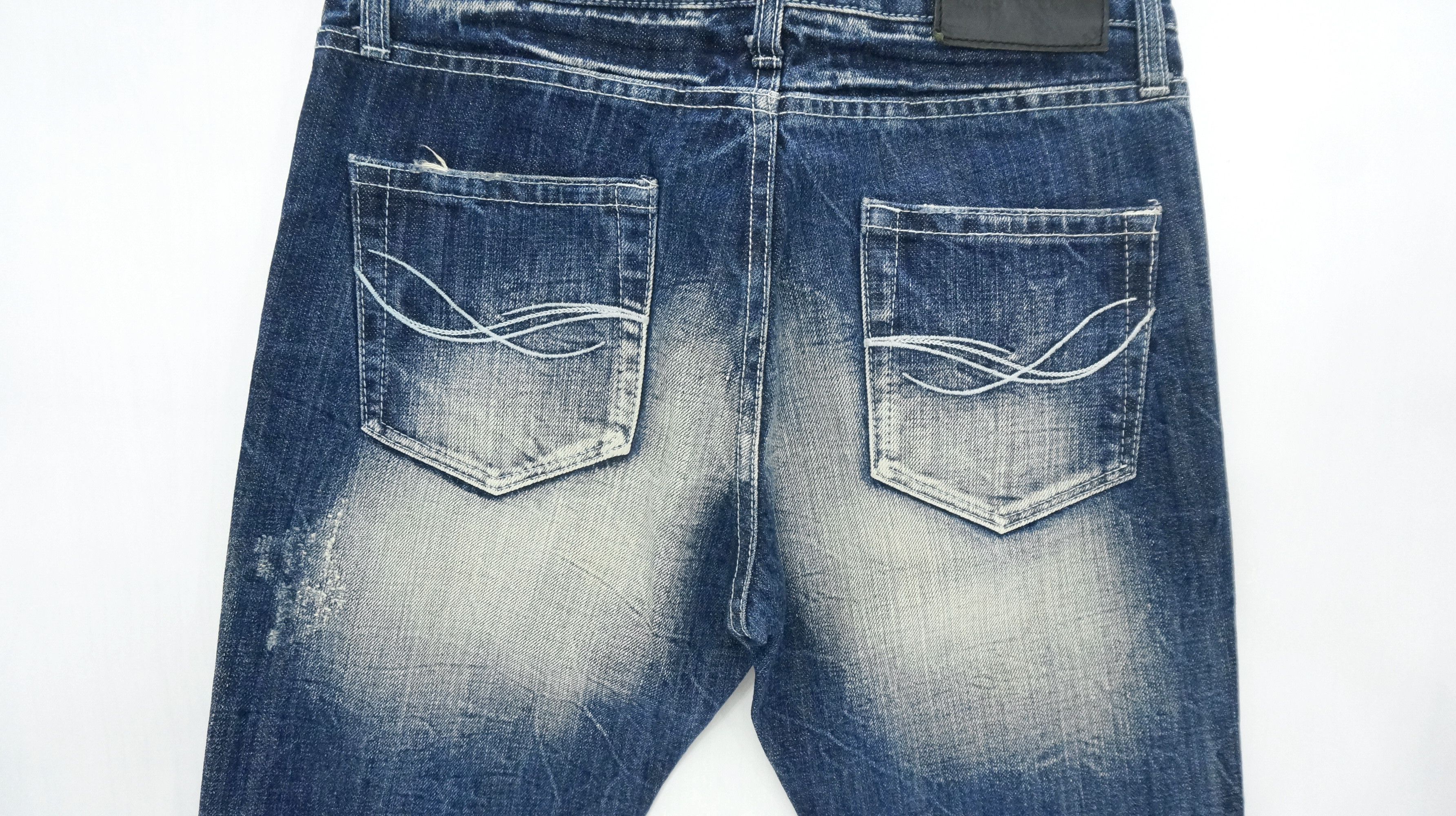 Japanese Brand Flared VTG 🔥 CAVARIA Japan Distressed Ripped Jeans Size US 29 - 12 Thumbnail