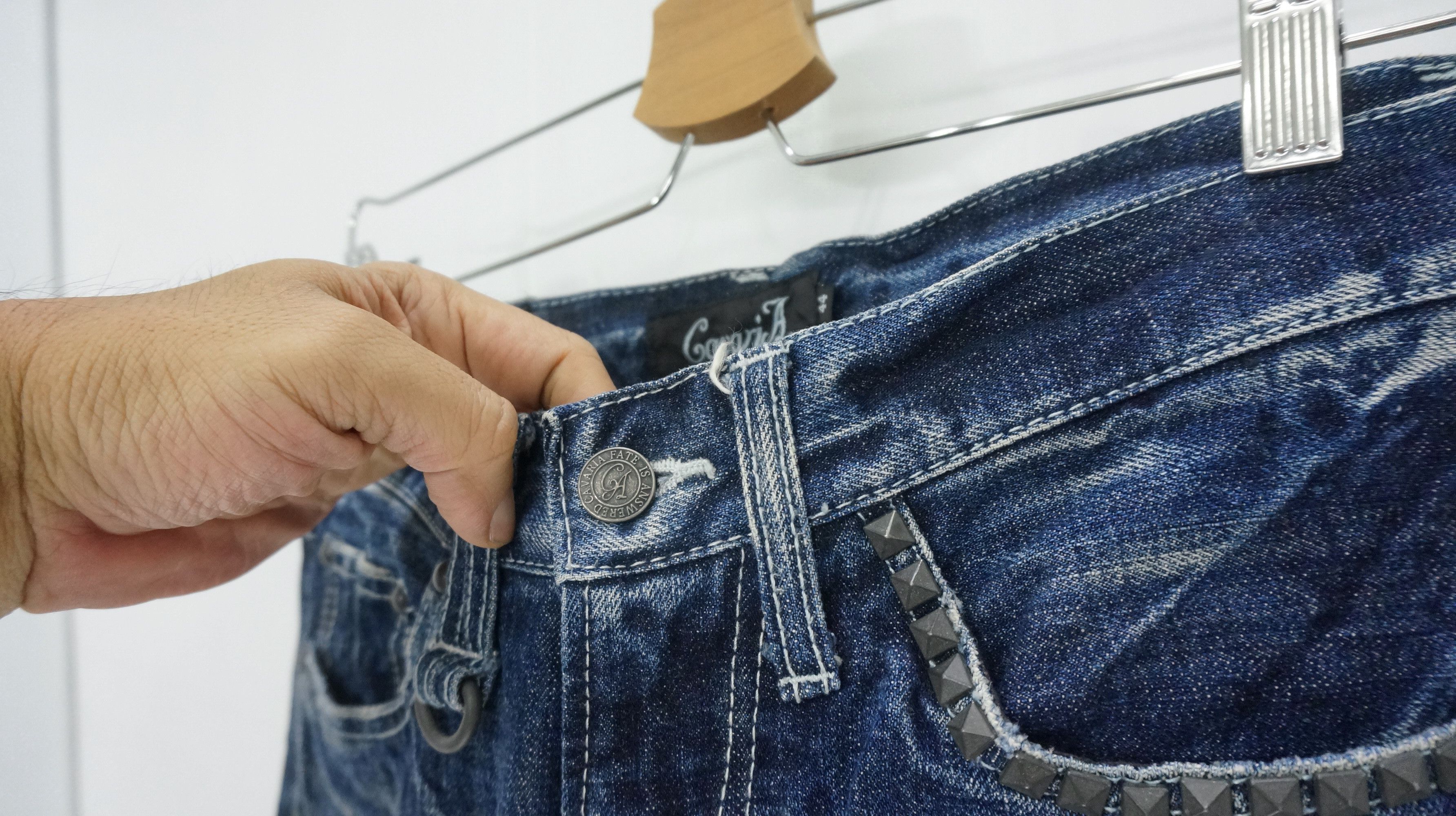 Japanese Brand Flared VTG 🔥 CAVARIA Japan Distressed Ripped Jeans Size US 29 - 7 Thumbnail