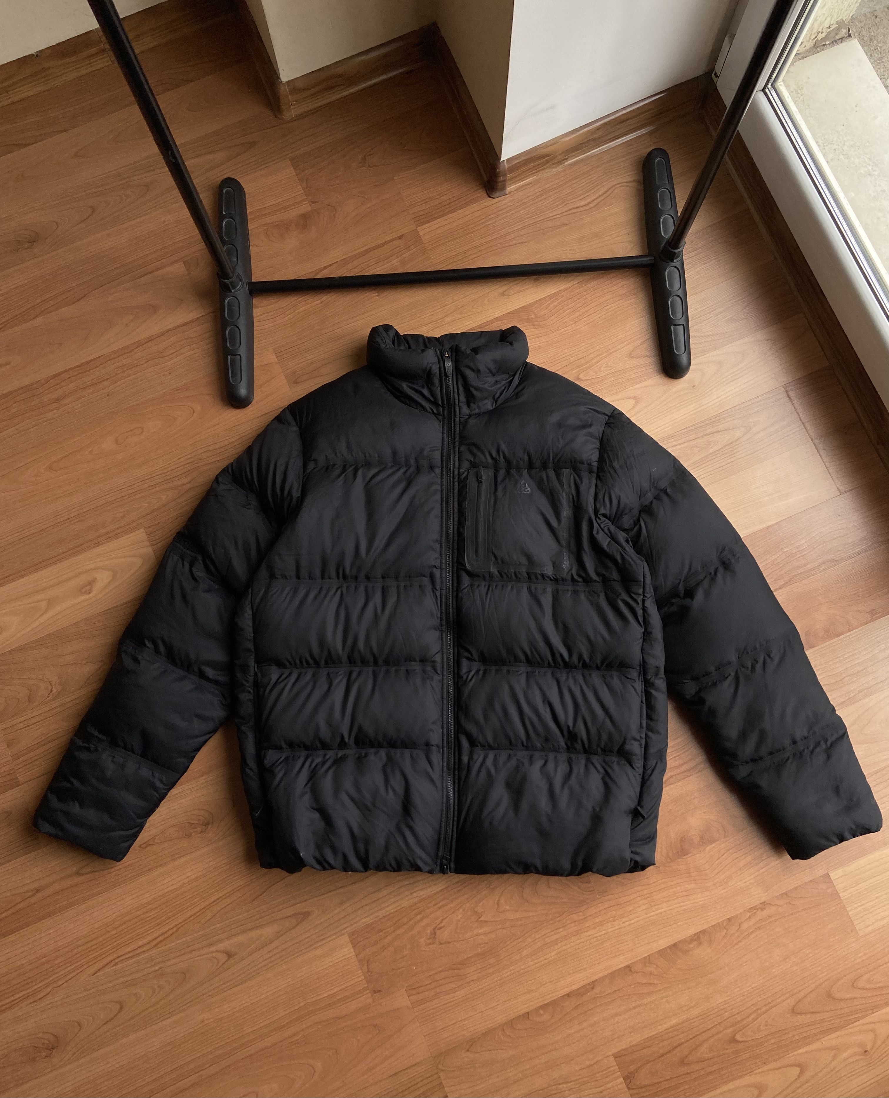 image of Vintage Nike Acg Drill Puffer Jacket 550 in Black, Men's (Size XL)