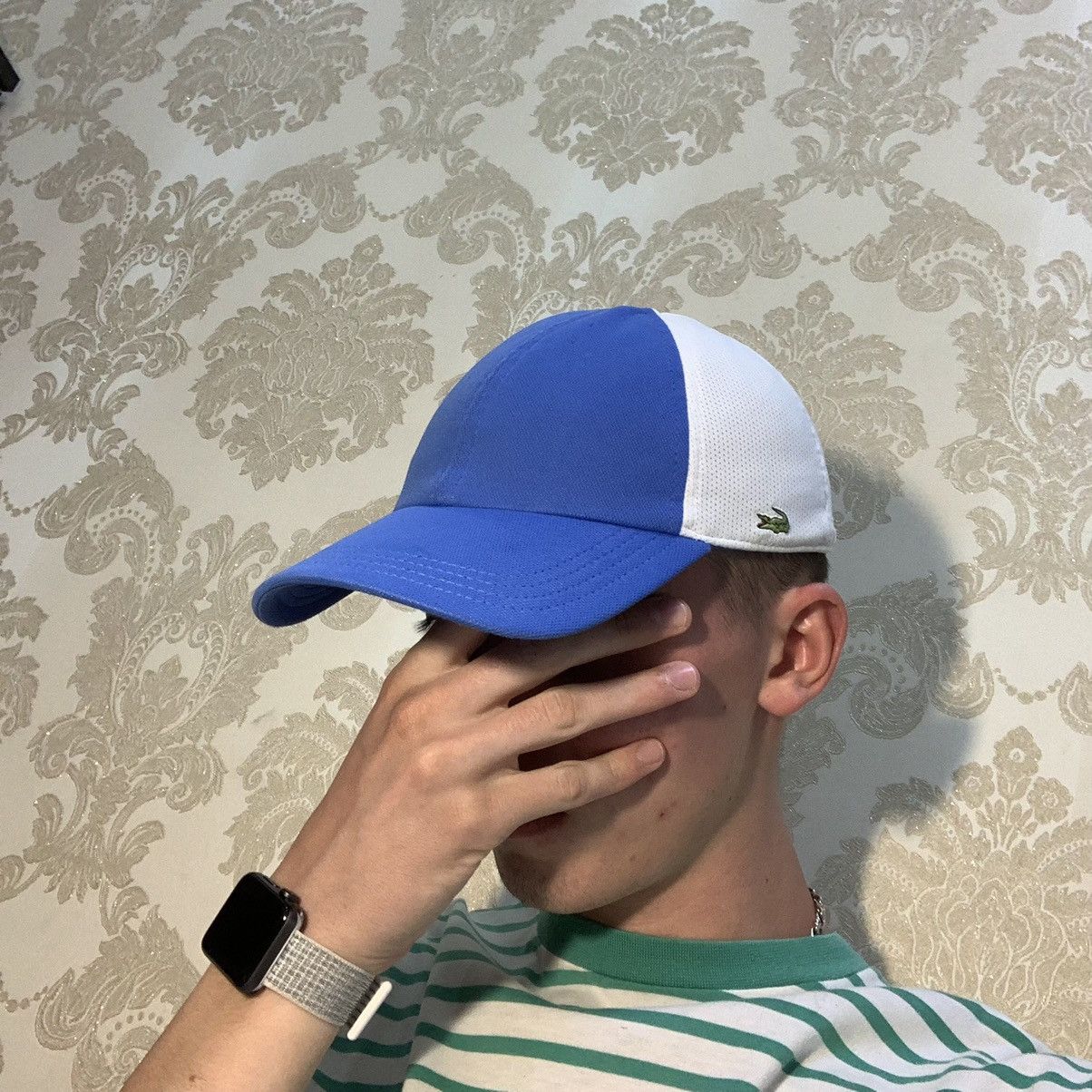 Lacoste × Vintage Vintage Lacoste sport cap hat blue drill cap Size ONE SIZE - 2 Thumbnail