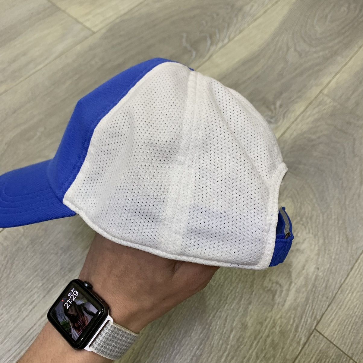 Lacoste × Vintage Vintage Lacoste sport cap hat blue drill cap Size ONE SIZE - 4 Thumbnail