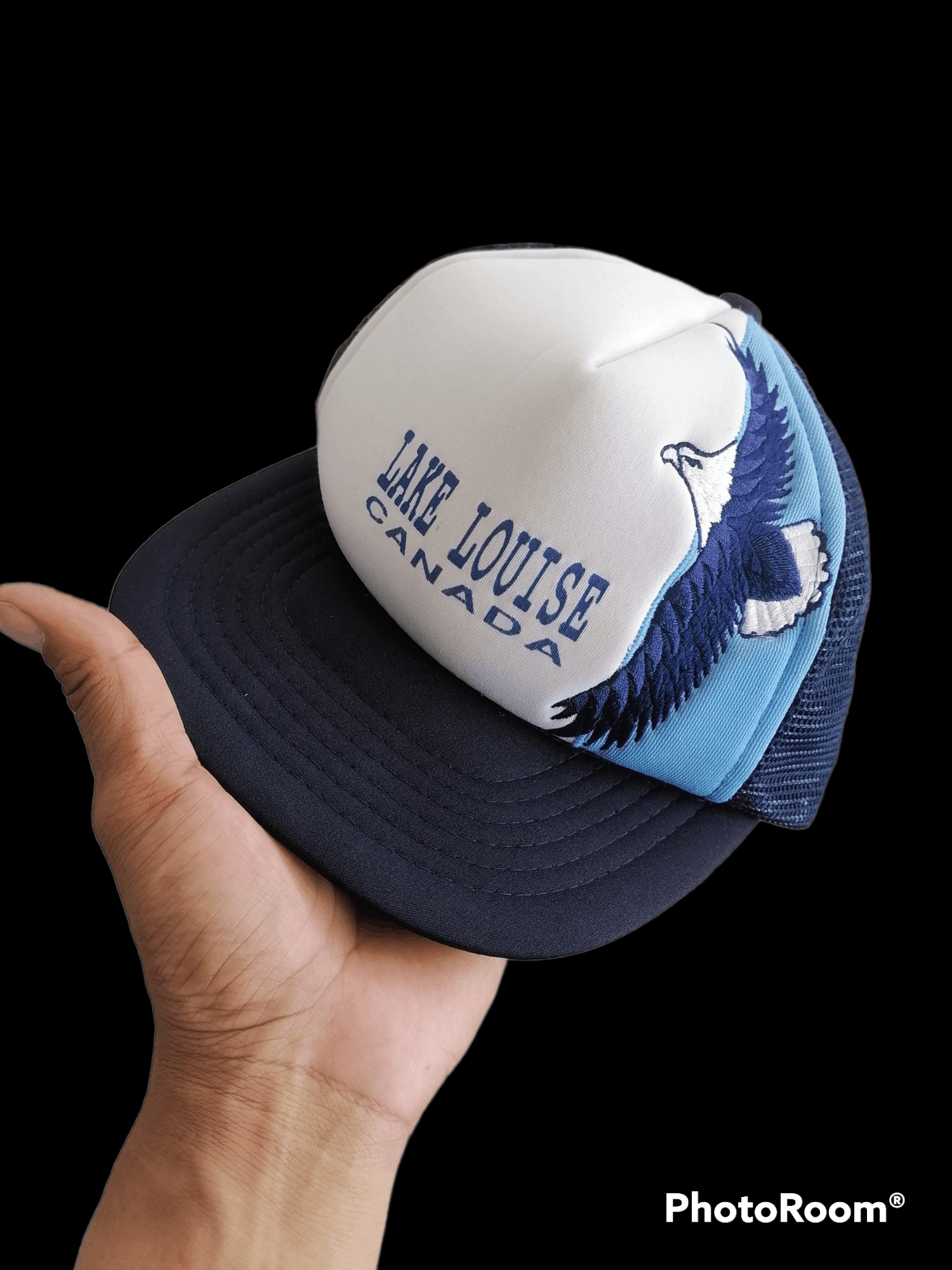 Vintage Vintage❗Lake Louise Canada Eagle Embroidery Mesh Cap🔥 Size ONE SIZE - 1 Thumbnail