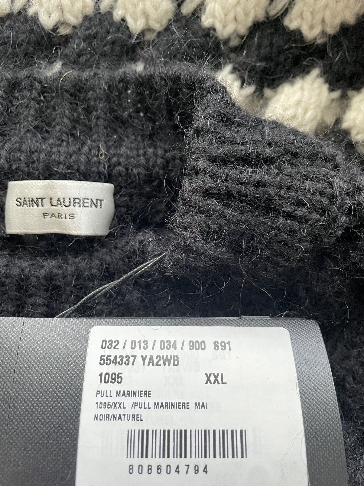Hedi Slimane × Saint Laurent Paris × Yves Saint Laurent $1,500 NEW Super Runway Limited Edition Alpaca Wool Sweater Size US XL / EU 56 / 4 - 11 Thumbnail
