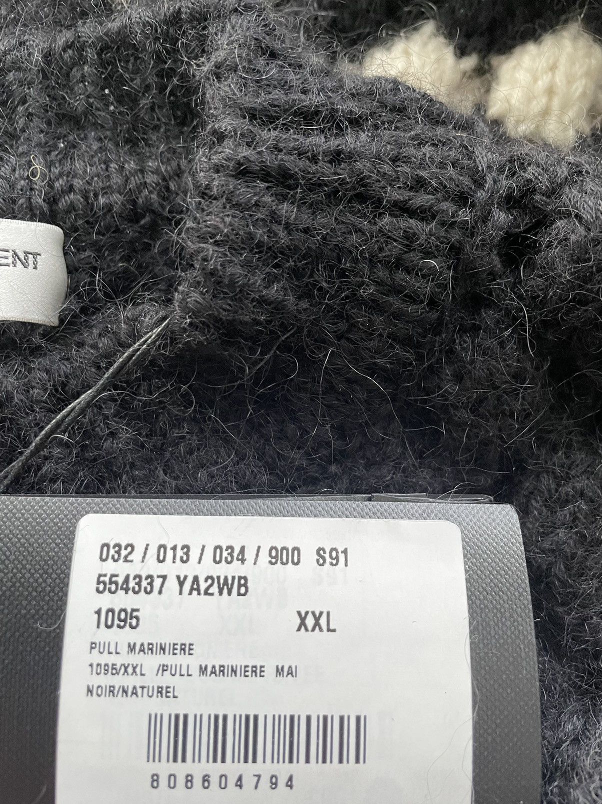 Hedi Slimane × Saint Laurent Paris × Yves Saint Laurent $1,500 NEW Super Runway Limited Edition Alpaca Wool Sweater Size US XL / EU 56 / 4 - 12 Thumbnail
